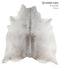 Medium Grey XX-Large Brazilian Cowhide Rug 7'3