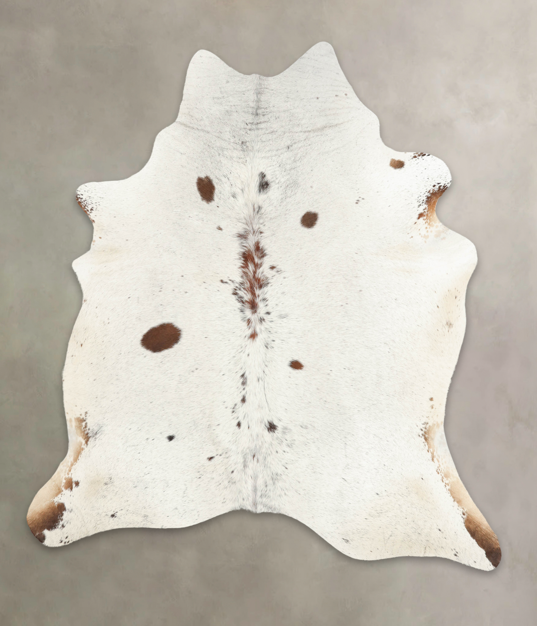 Salt and Pepper Brown Cowhide Rug #B1003