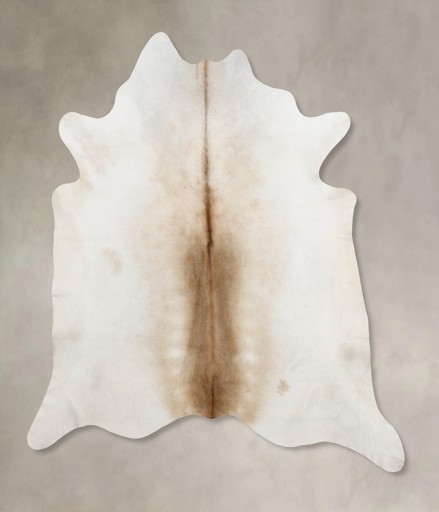 Grey with Beige Cowhide Rug #B10038