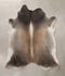 Grey with Beige XX-Large Brazilian Cowhide Rug 7'10