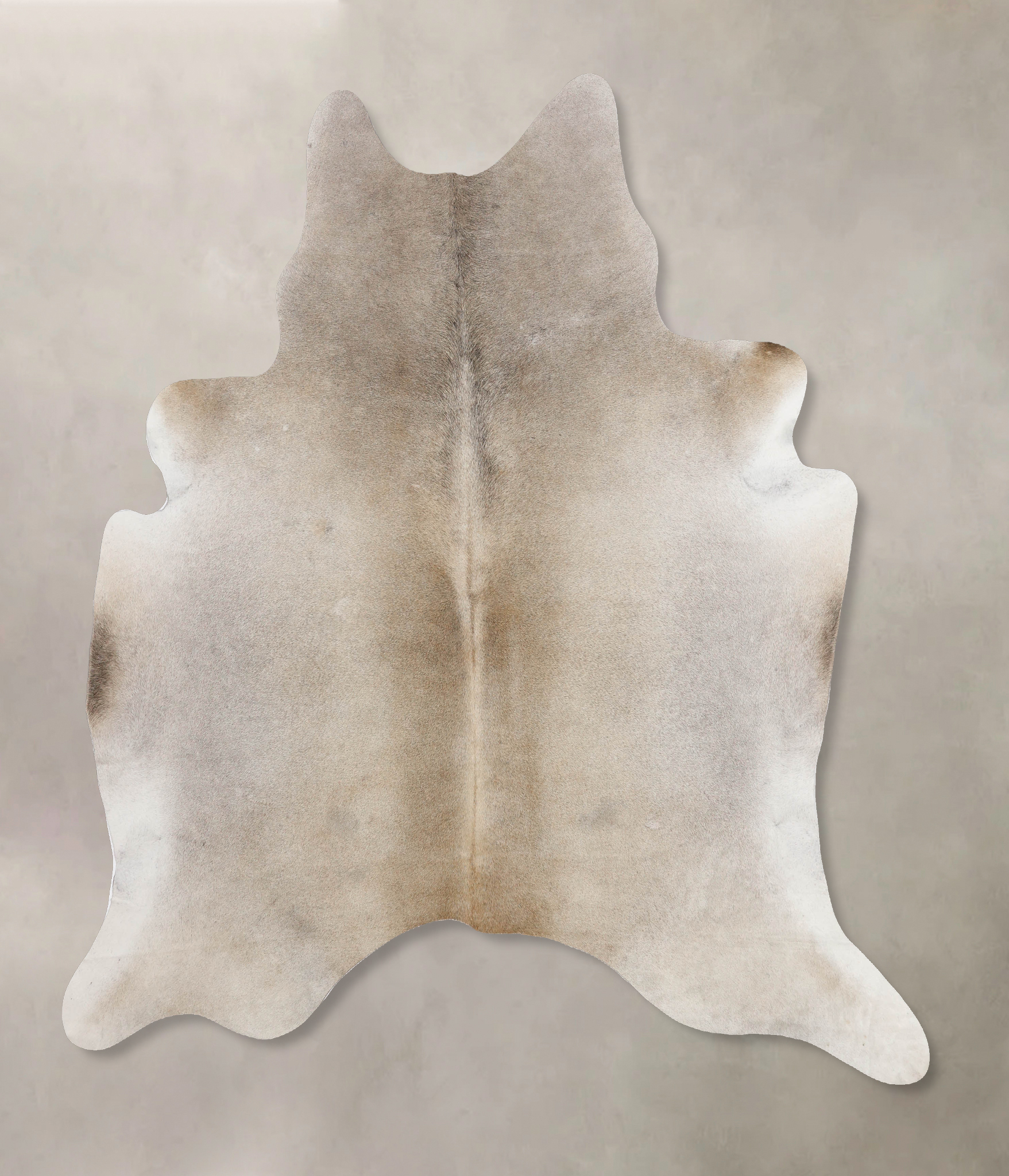 Grey with Beige Cowhide Rug #B10047