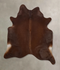 Solid Brown X-Large Brazilian Cowhide Rug 7'6