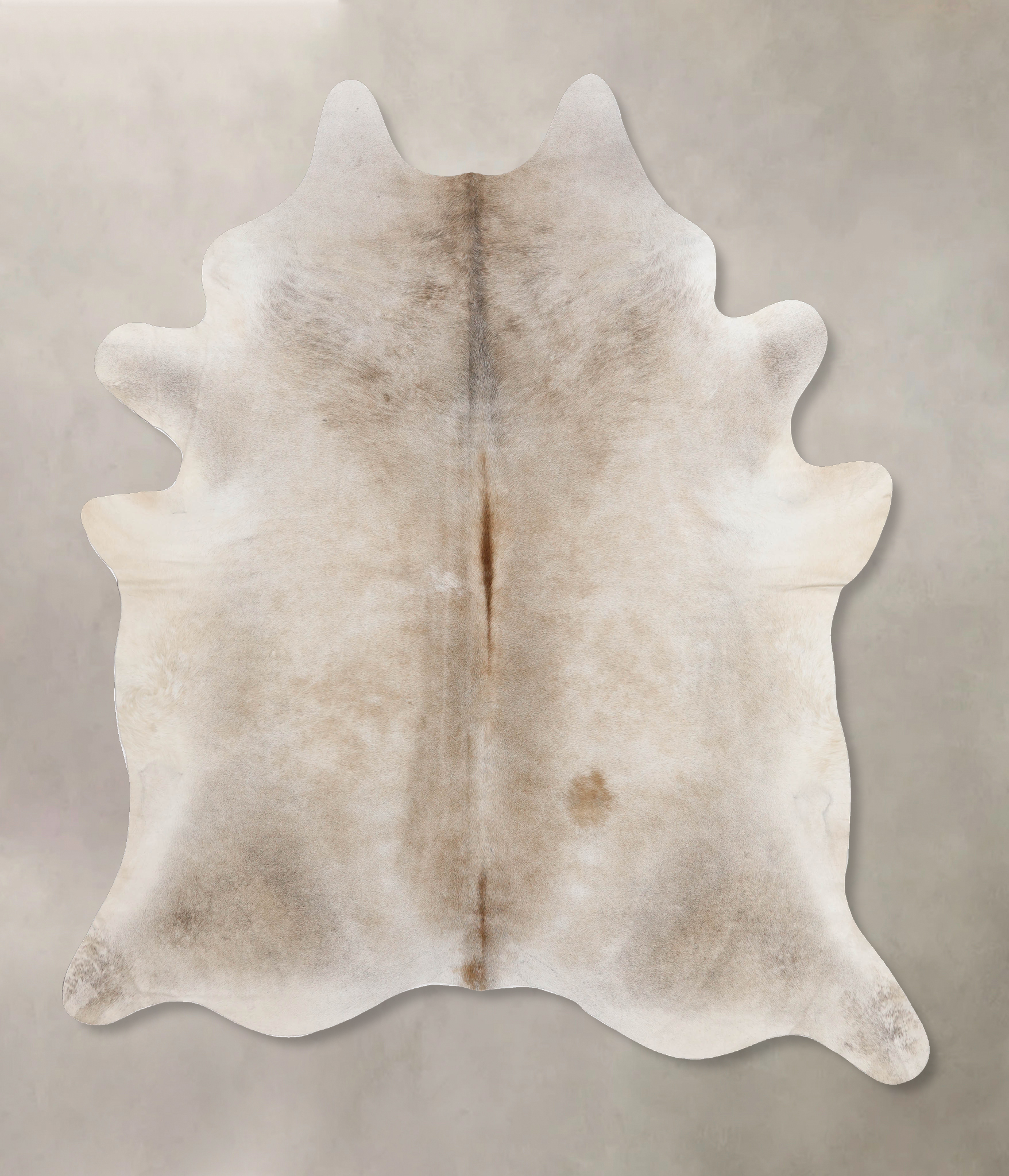 Grey with Beige Cowhide Rug #B10108