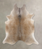 Grey with Beige XX-Large Brazilian Cowhide Rug 8'0