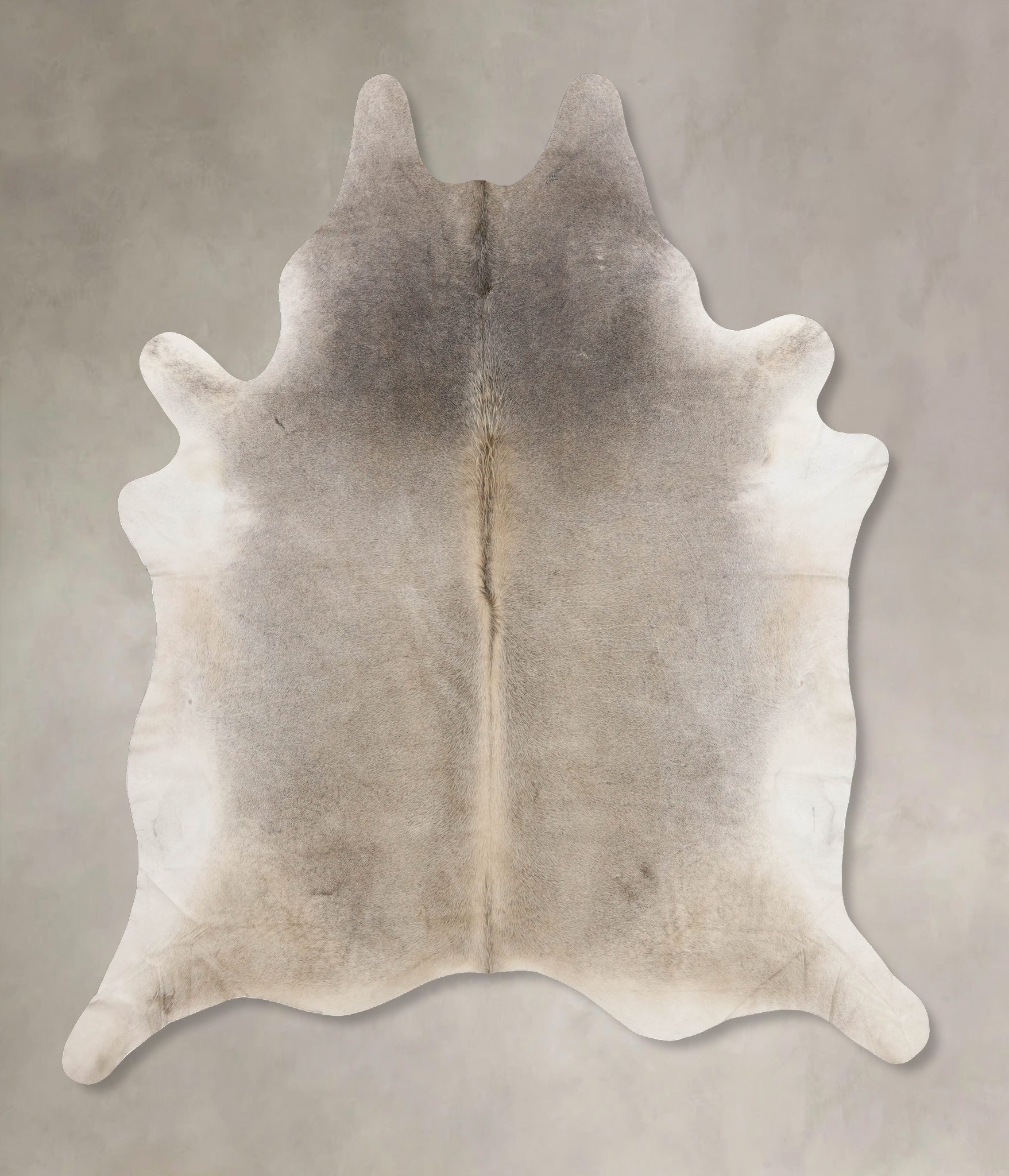 Grey with Beige Cowhide Rug #B10111