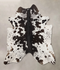 Salt and Pepper Black XX-Large Brazilian Cowhide Rug 7'5