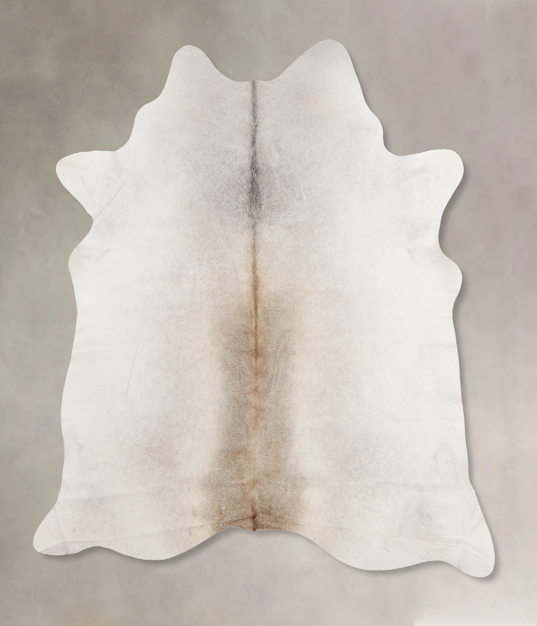 Grey with Beige Cowhide Rug #B10205