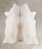 Grey with Beige XX-Large Brazilian Cowhide Rug 7'4