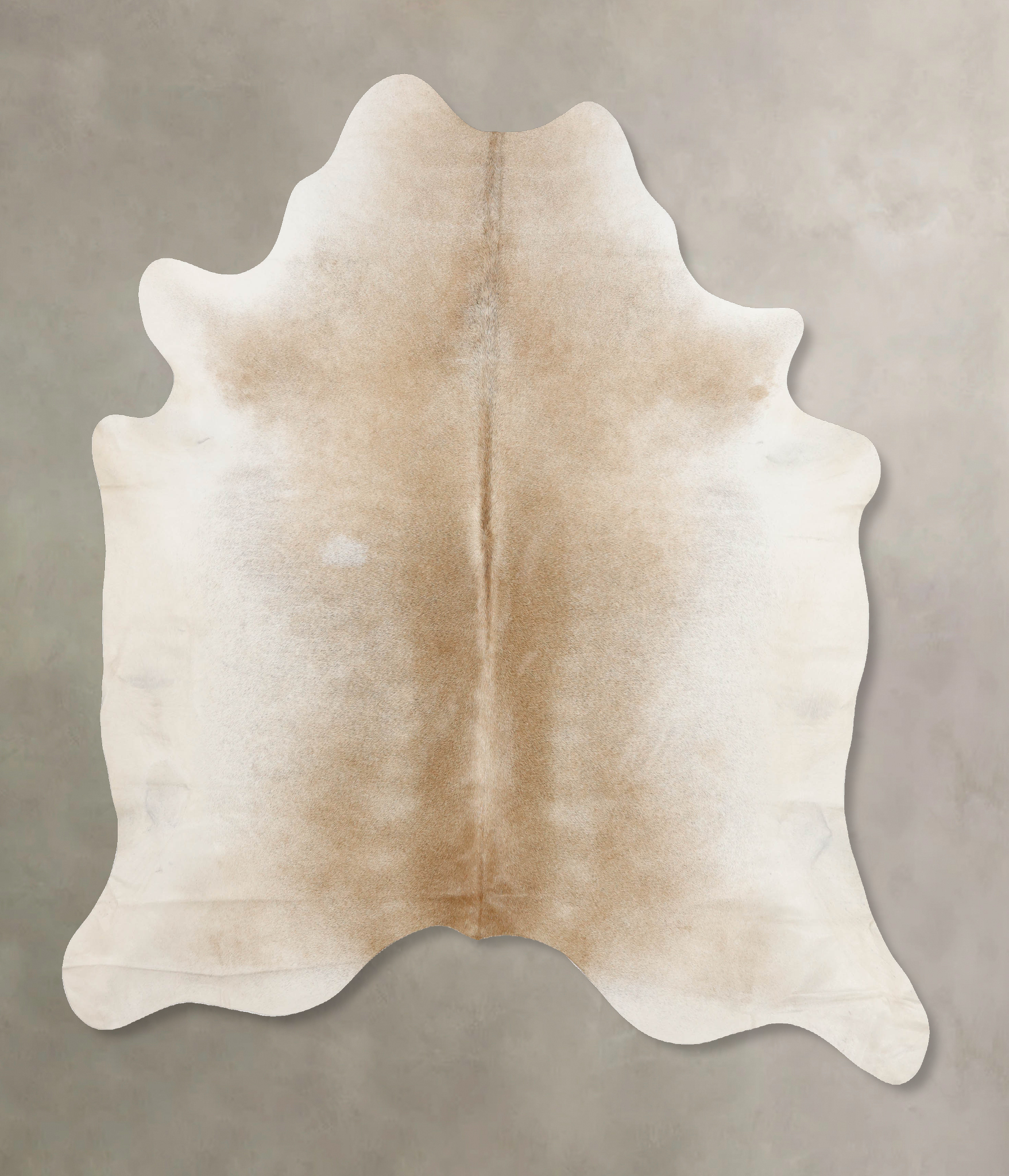 Grey with Beige Cowhide Rug #B10207