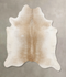 Grey with Beige XX-Large Brazilian Cowhide Rug 7'8