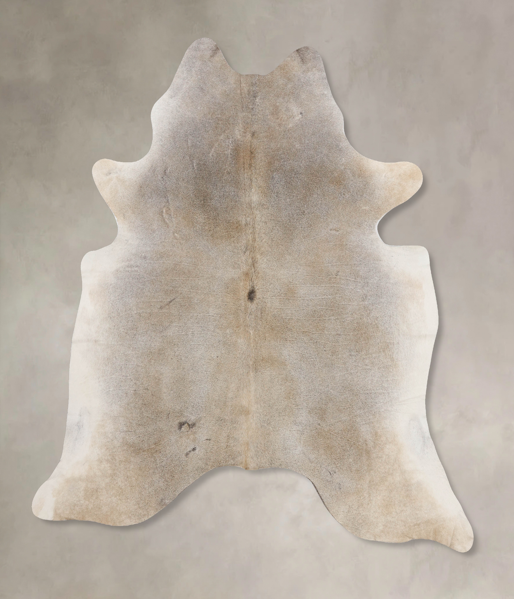 Grey with Beige Cowhide Rug #B10209