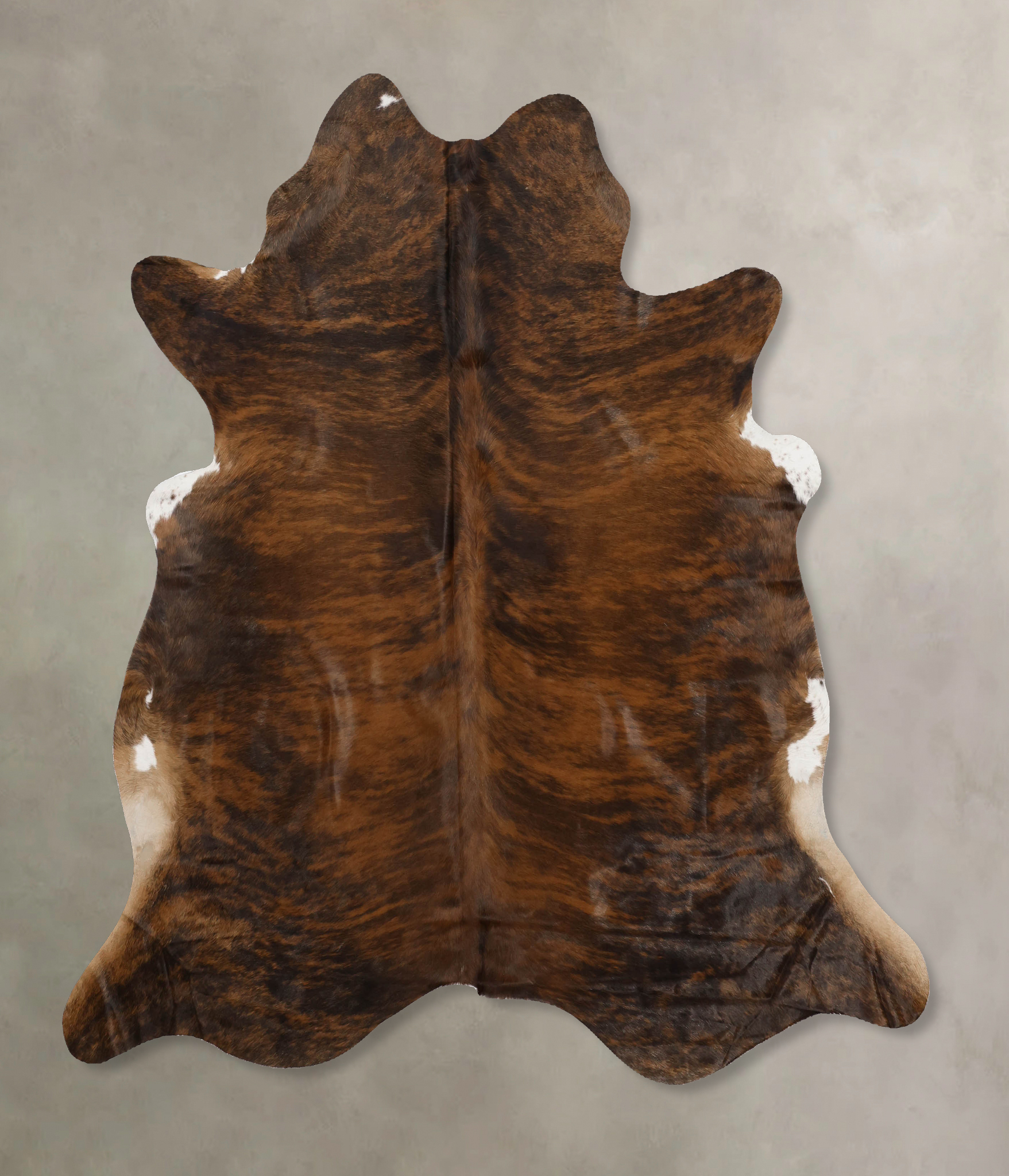 Dark Brindle Cowhide Rug #B10210