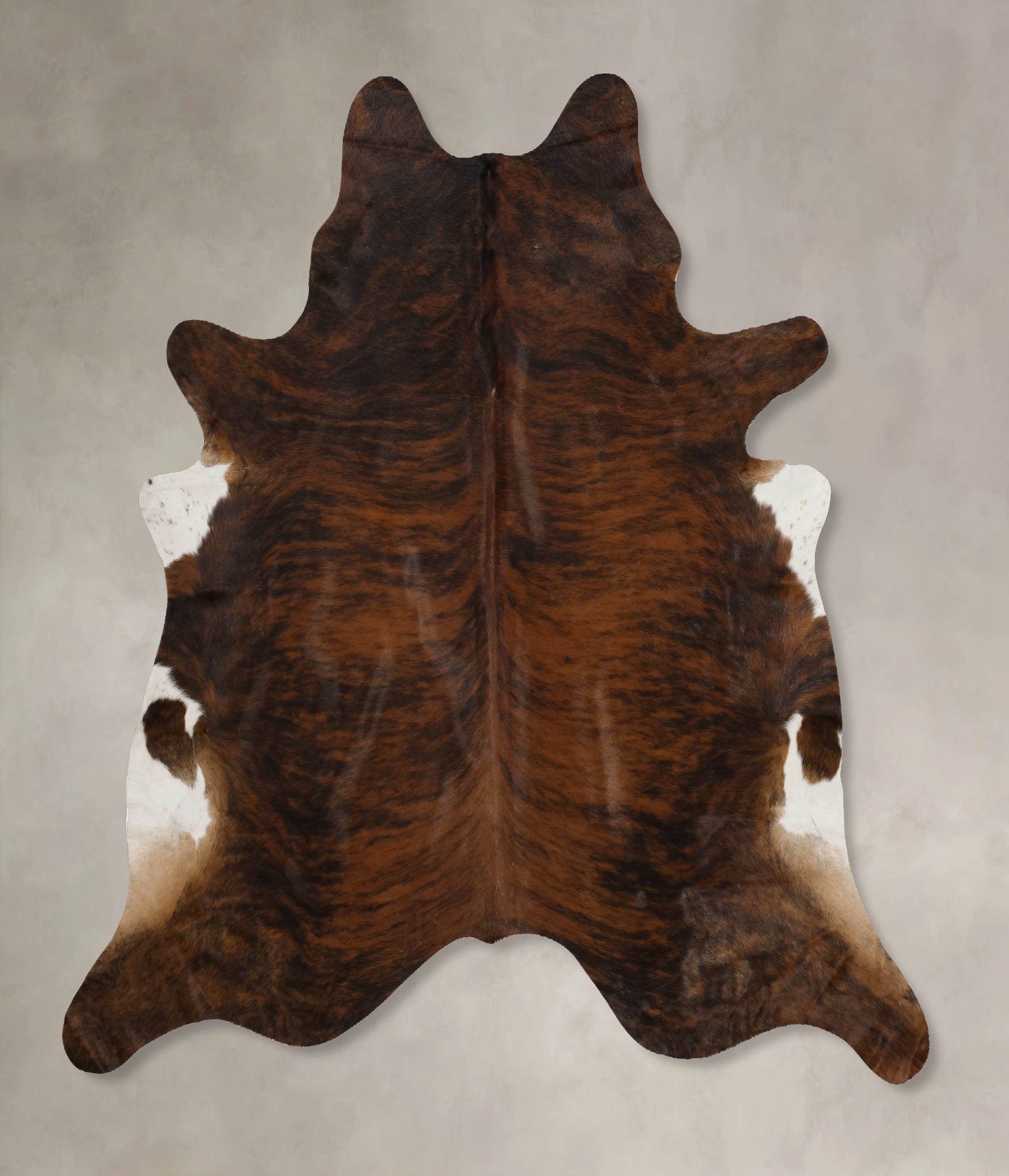 Dark Brindle Cowhide Rug #B10213