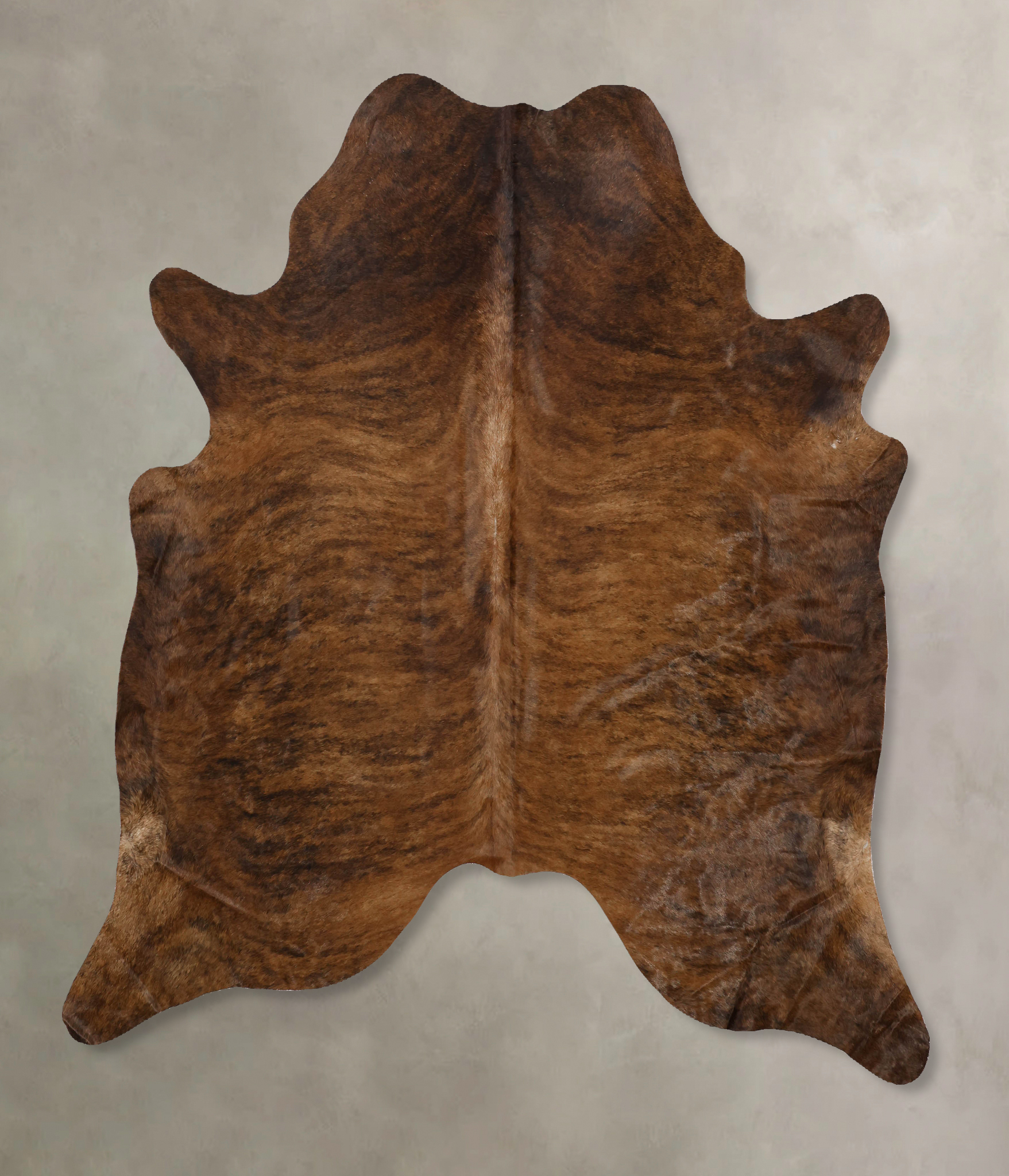 Dark Brindle Cowhide Rug #B10221