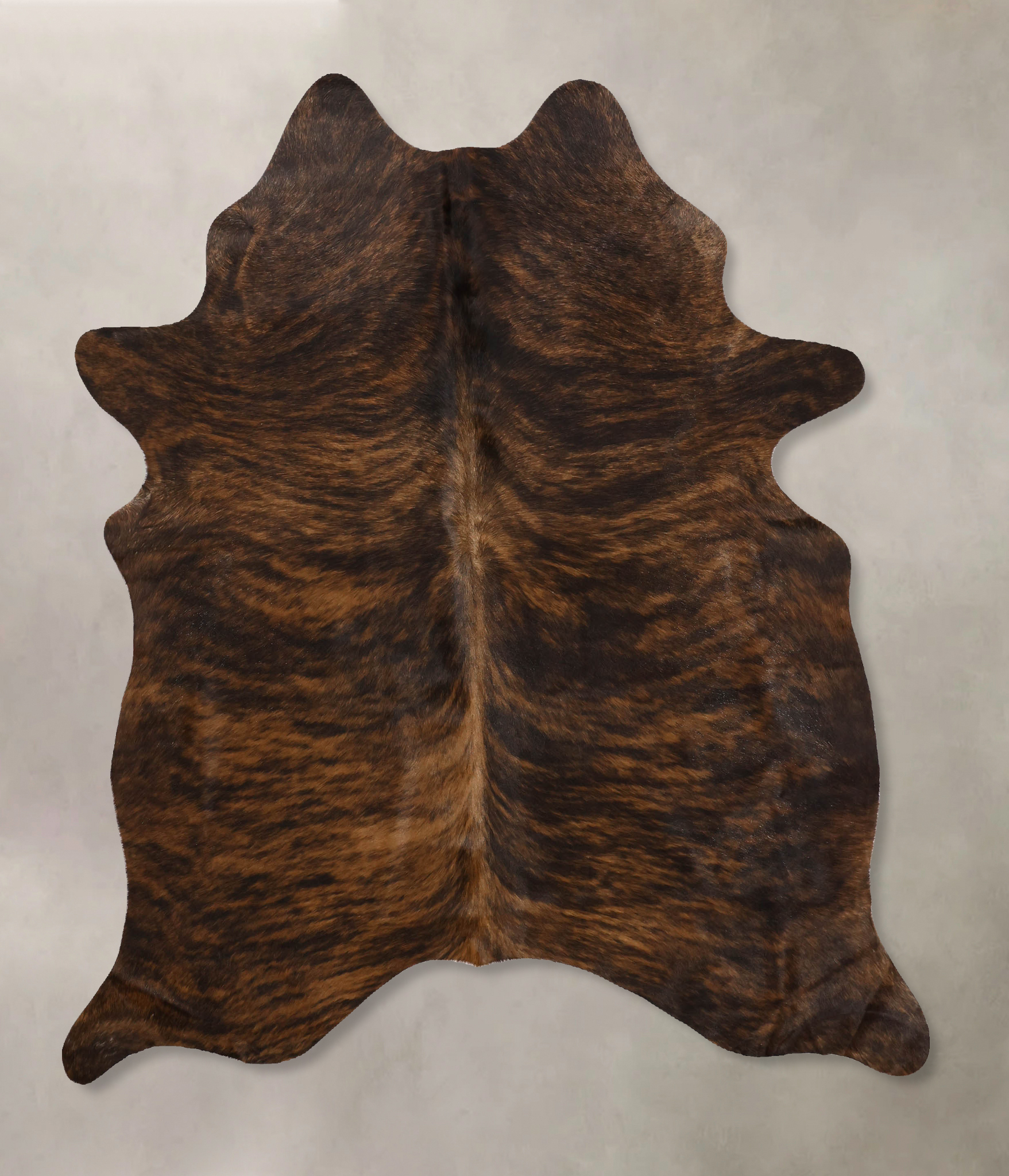 Dark Brindle Cowhide Rug #B10222