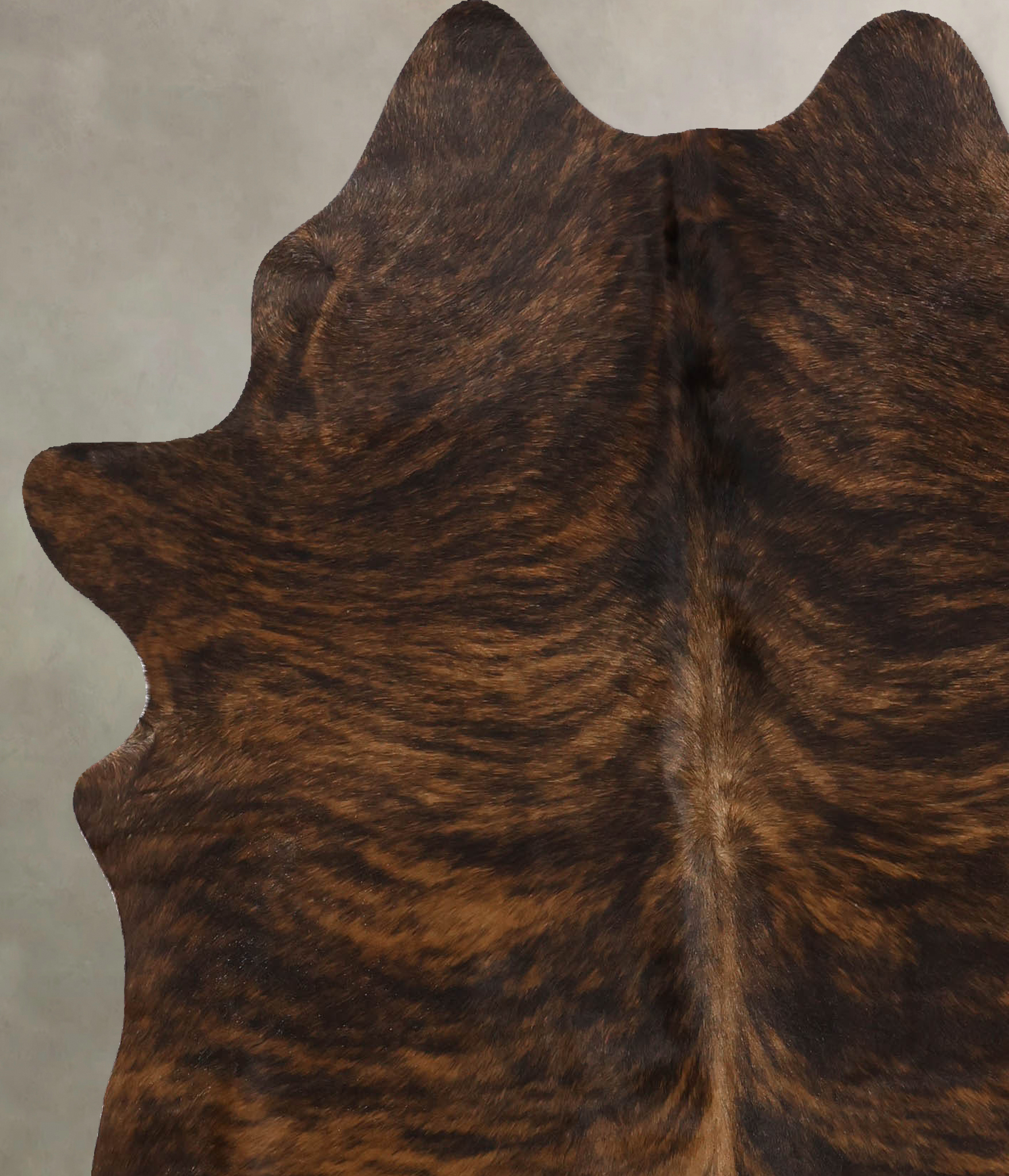 Dark Brindle Cowhide Rug #B10222