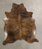 Dark Brindle X-Large Brazilian Cowhide Rug 6'10