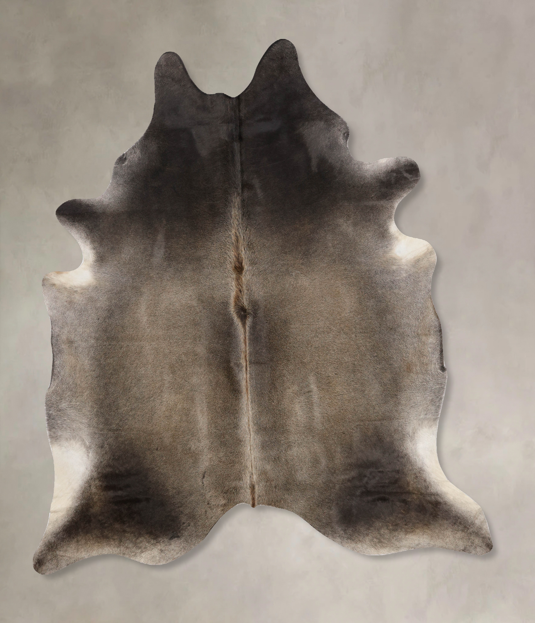 Grey with Beige Cowhide Rug #B10234