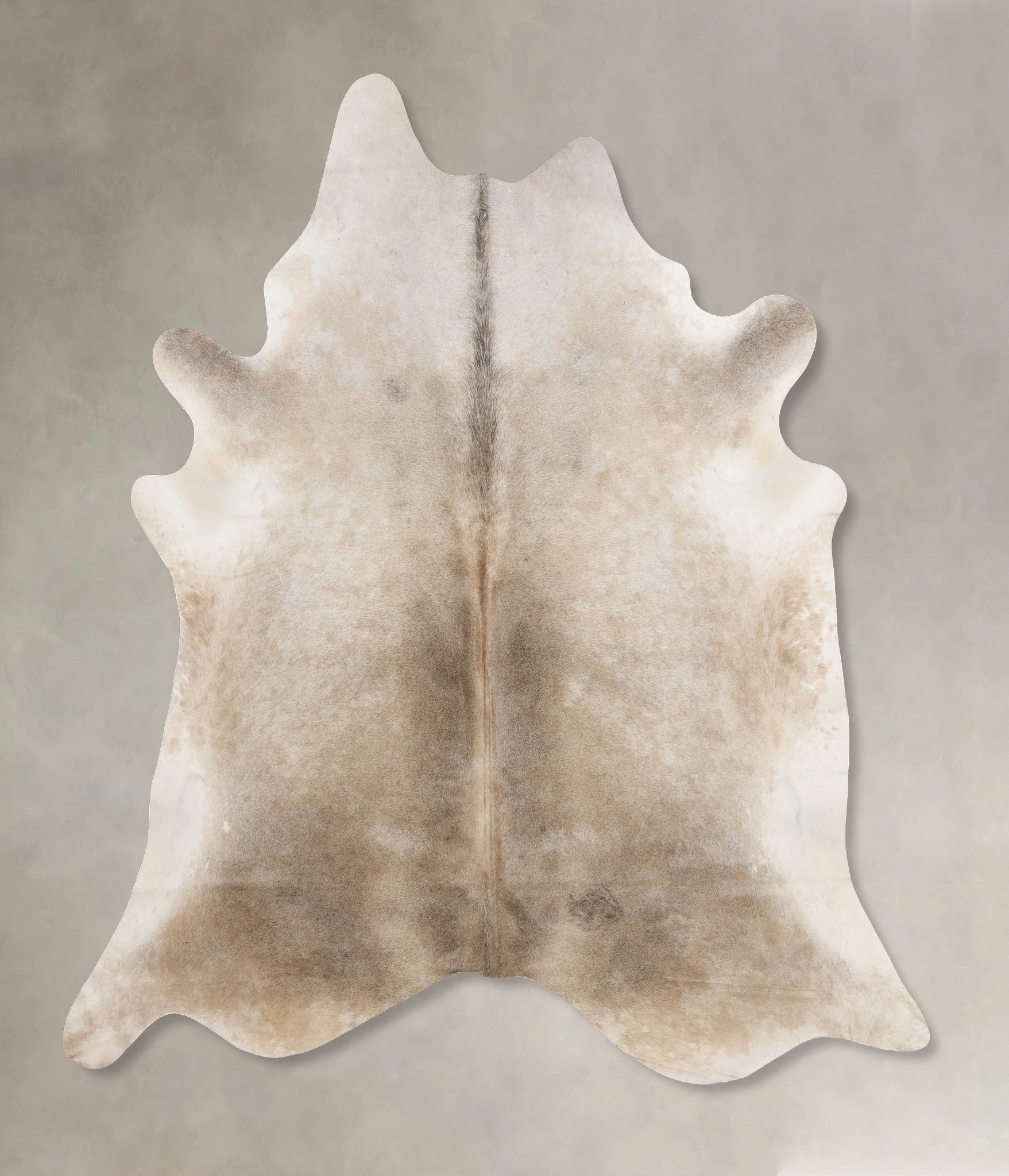 Grey with Beige Cowhide Rug #B10236