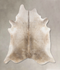 Grey with Beige XX-Large Brazilian Cowhide Rug 8'2