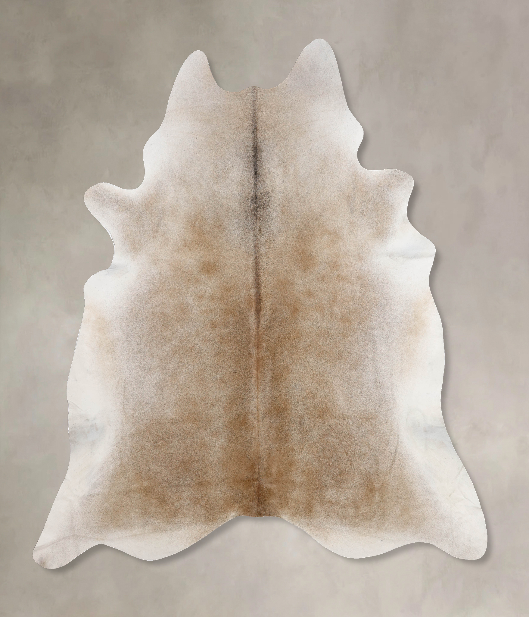 Grey with Beige Cowhide Rug #B10238