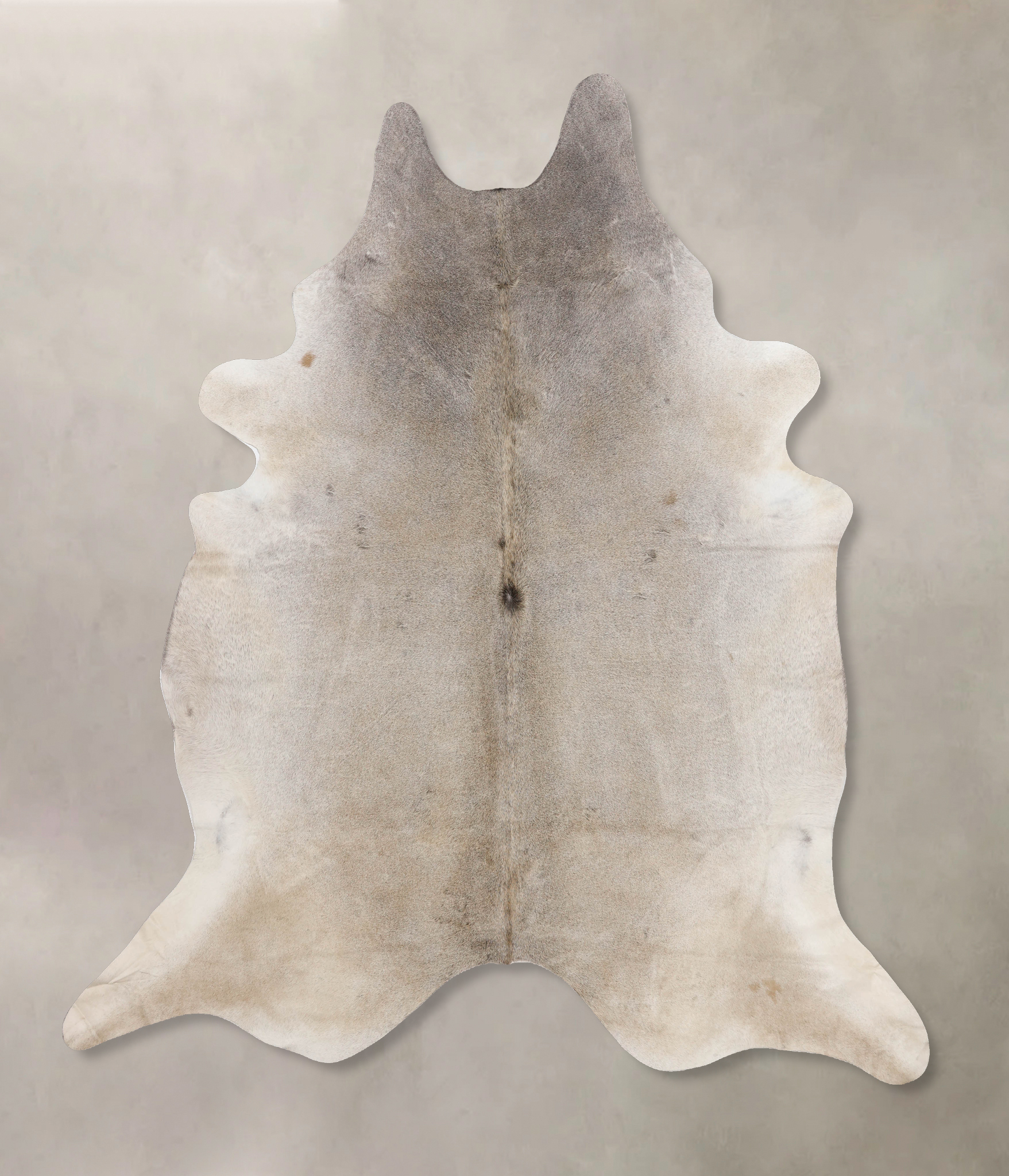 Grey with Beige Cowhide Rug #B10239