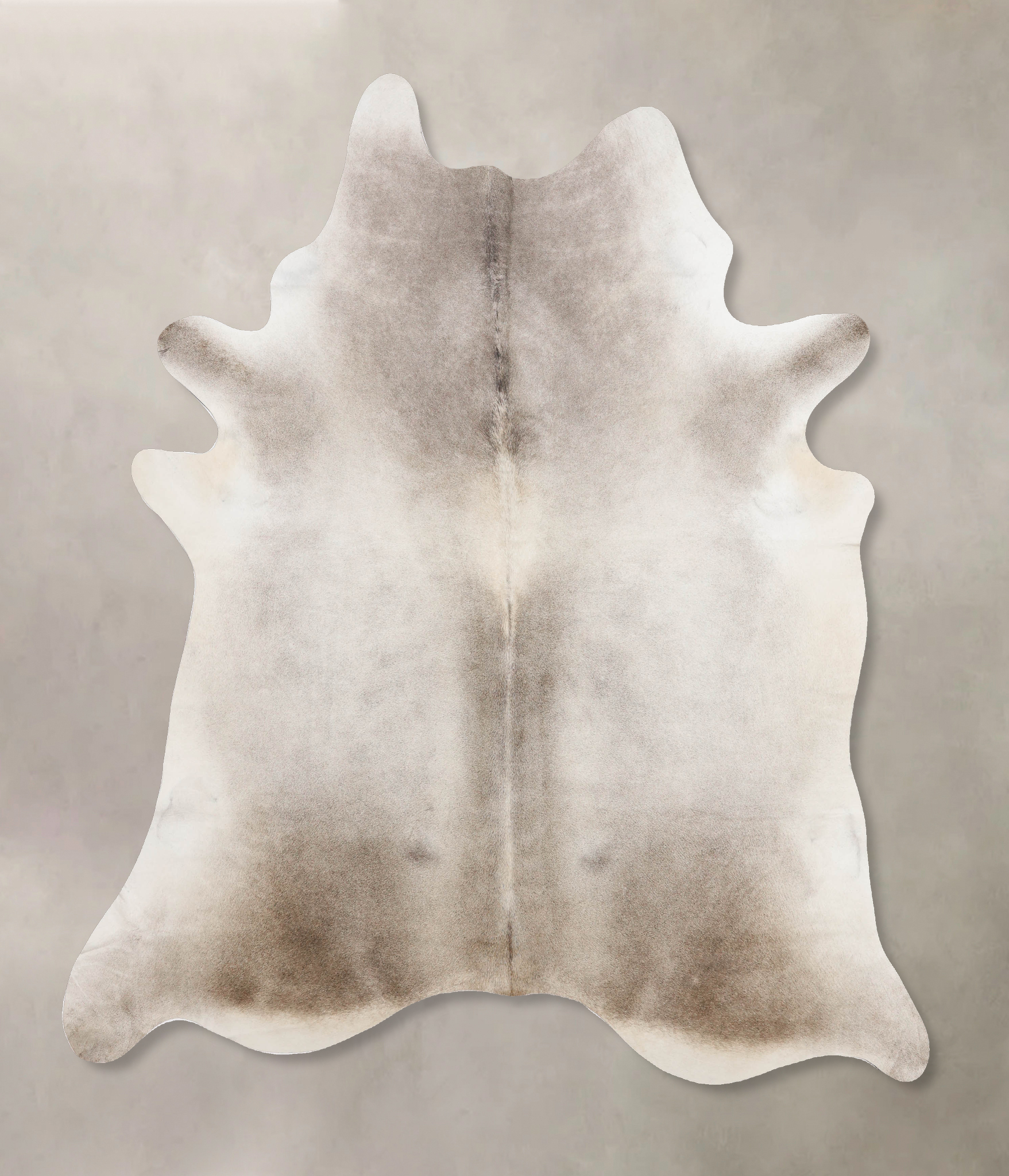 Grey with Beige Cowhide Rug #B10246