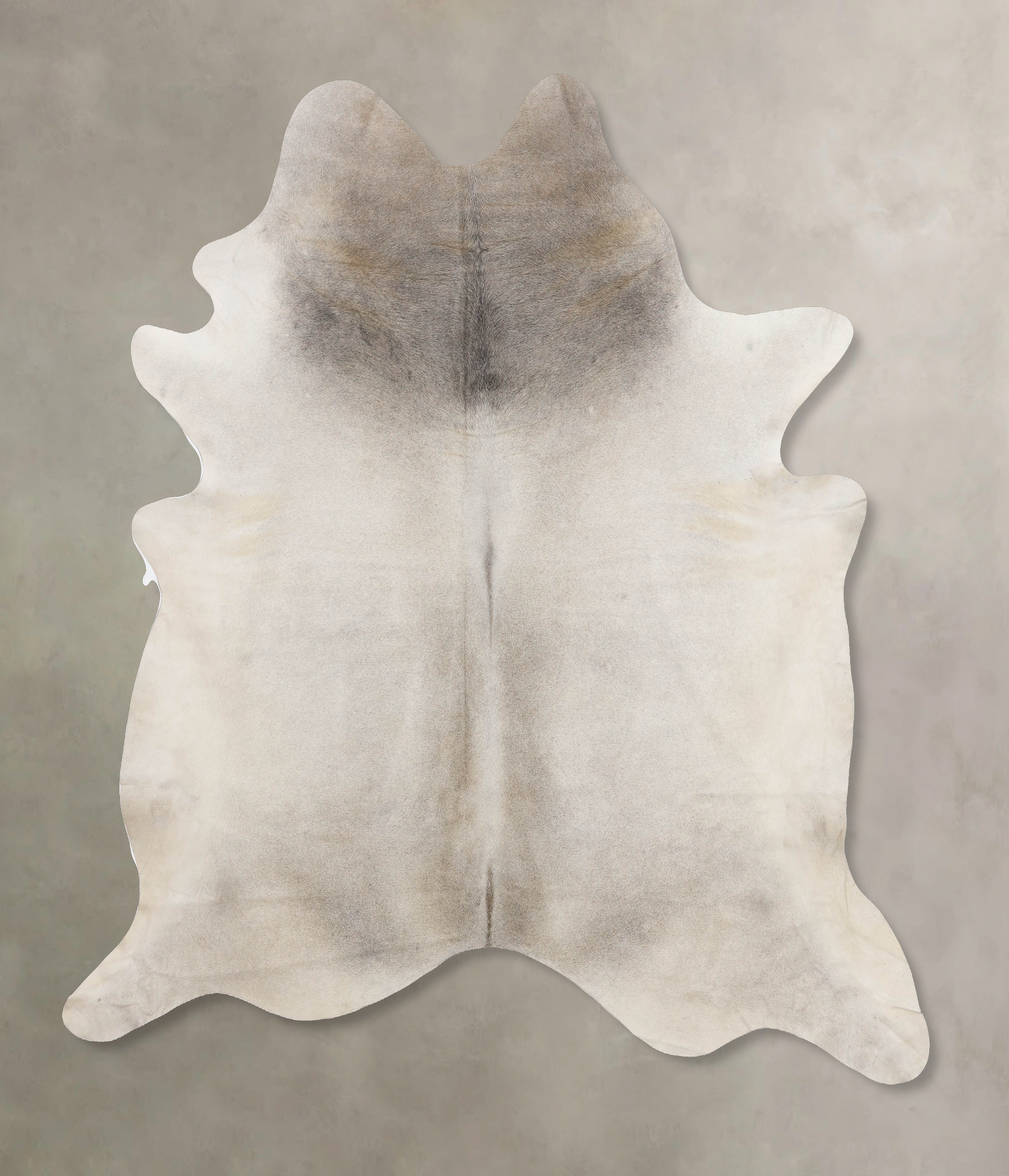 Grey with Beige Cowhide Rug #B10248