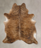 Medium Brindle X-Large Brazilian Cowhide Rug 7'3