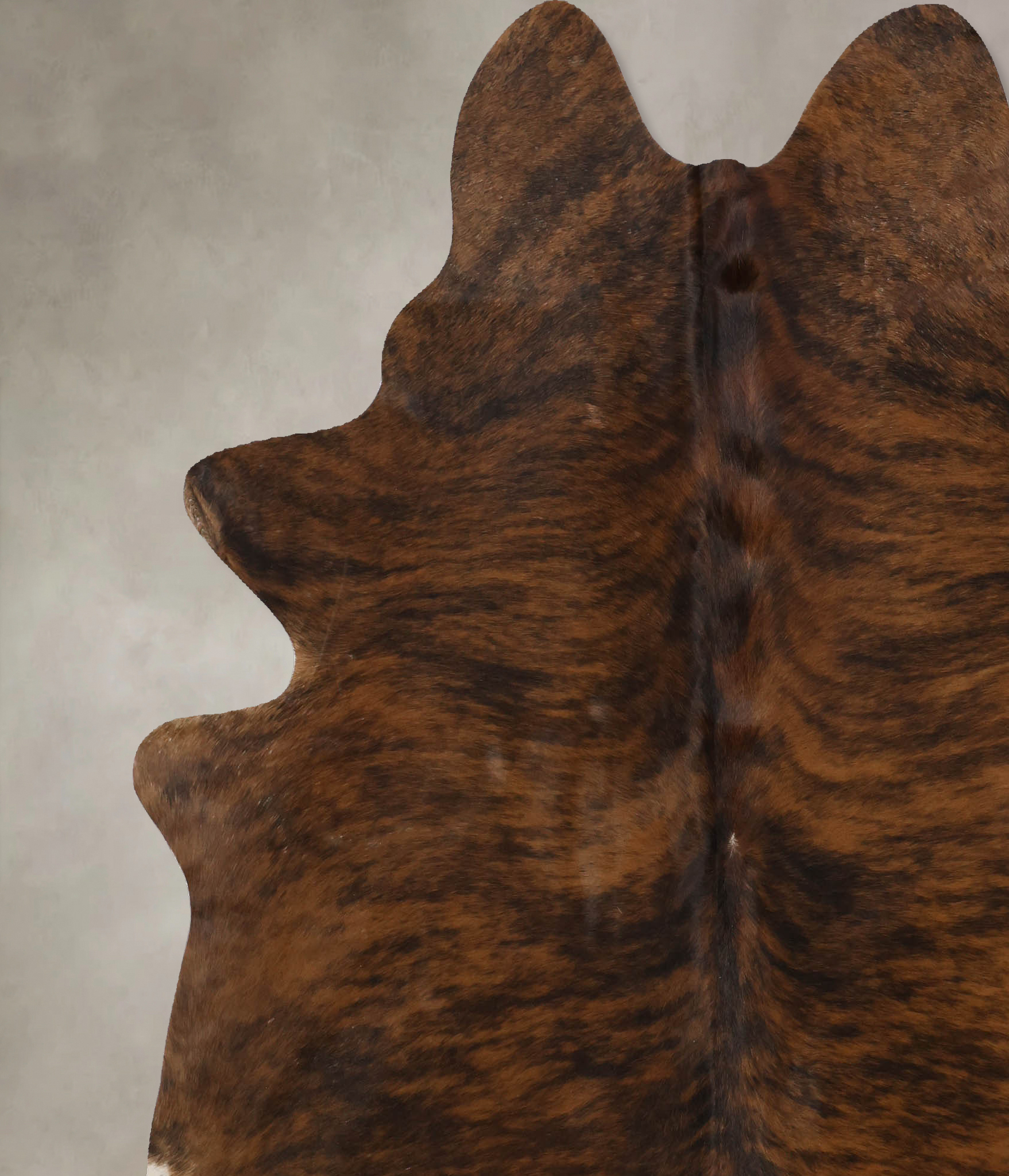 Dark Brindle Cowhide Rug #B10261