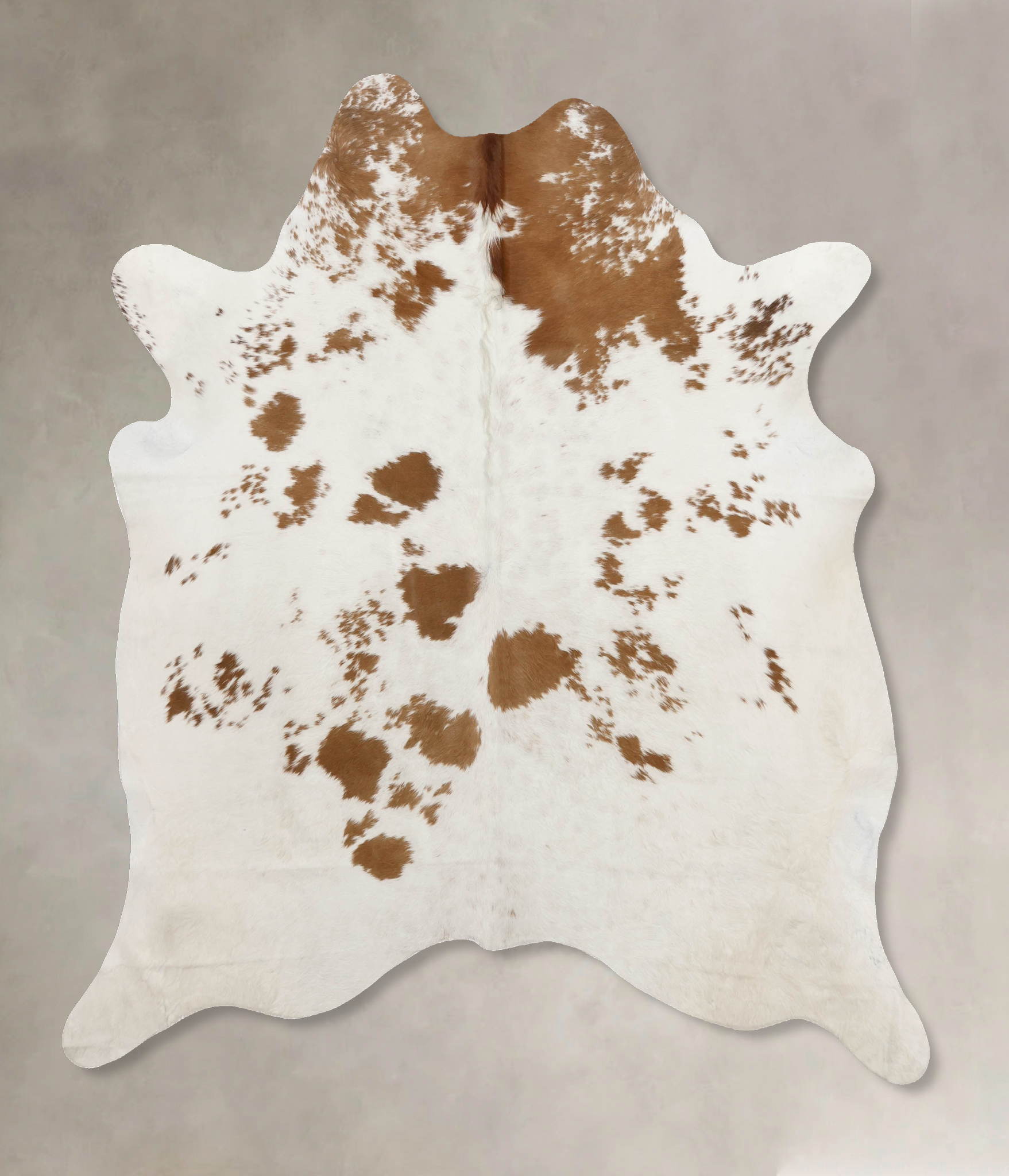 Beige and White Cowhide Rug #B10266