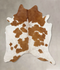 Brown and White XX-Large Brazilian Cowhide Rug 8'0