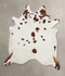 Salt and Pepper Brown XX-Large Brazilian Cowhide Rug 8'6