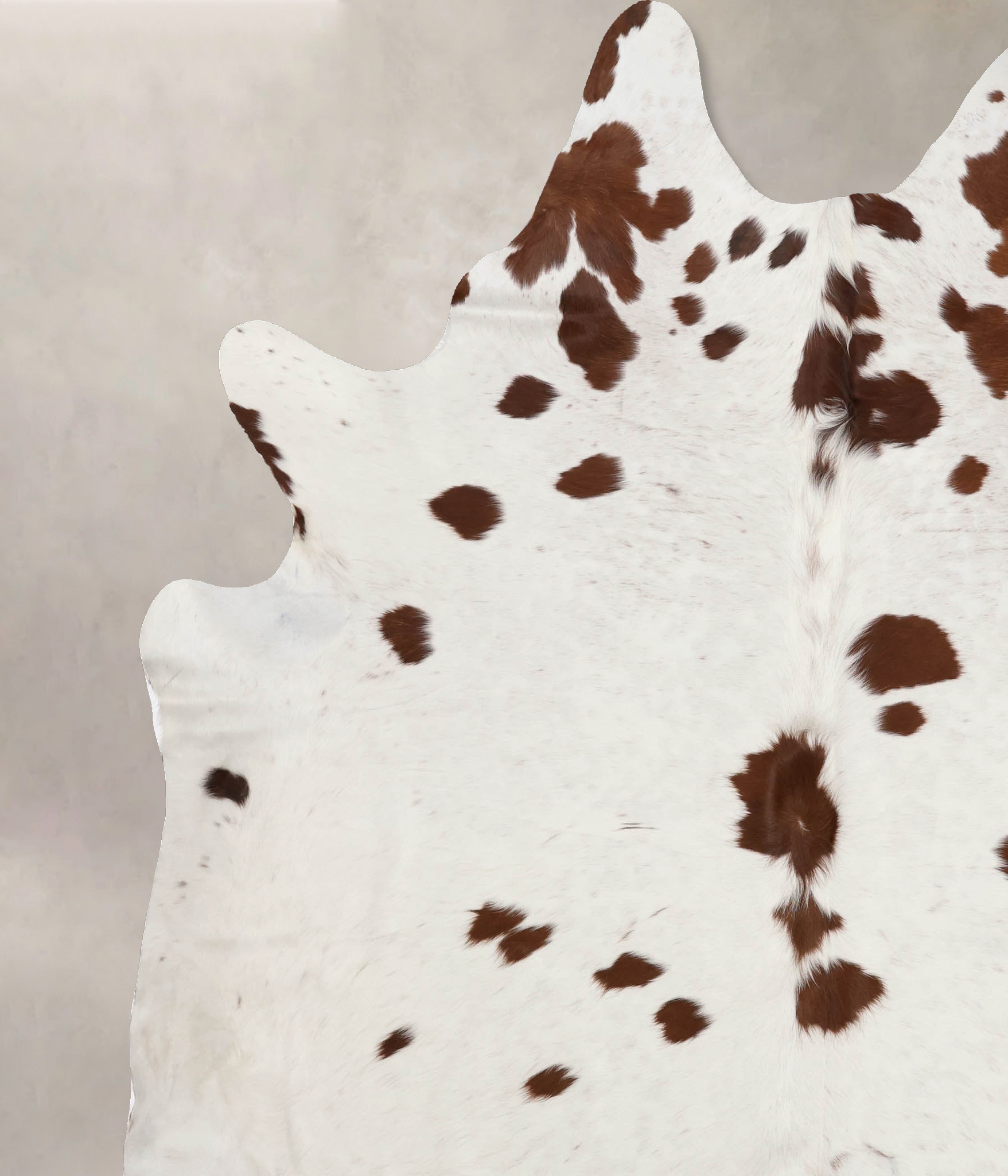 Salt and Pepper Brown Cowhide Rug #B10278