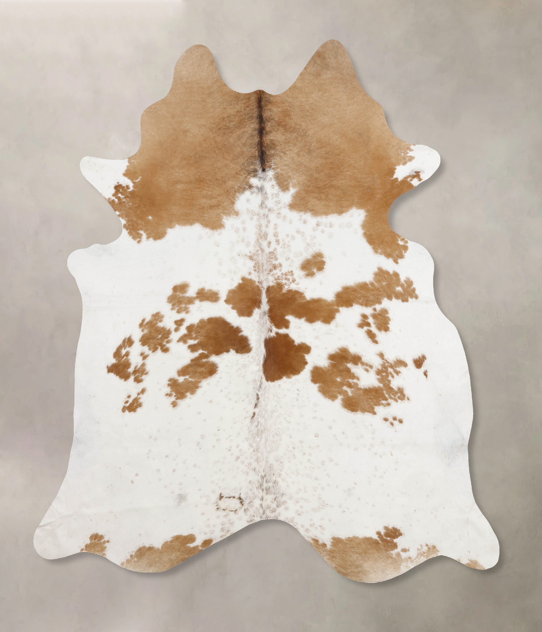 Beige and White Cowhide Rug #B10279