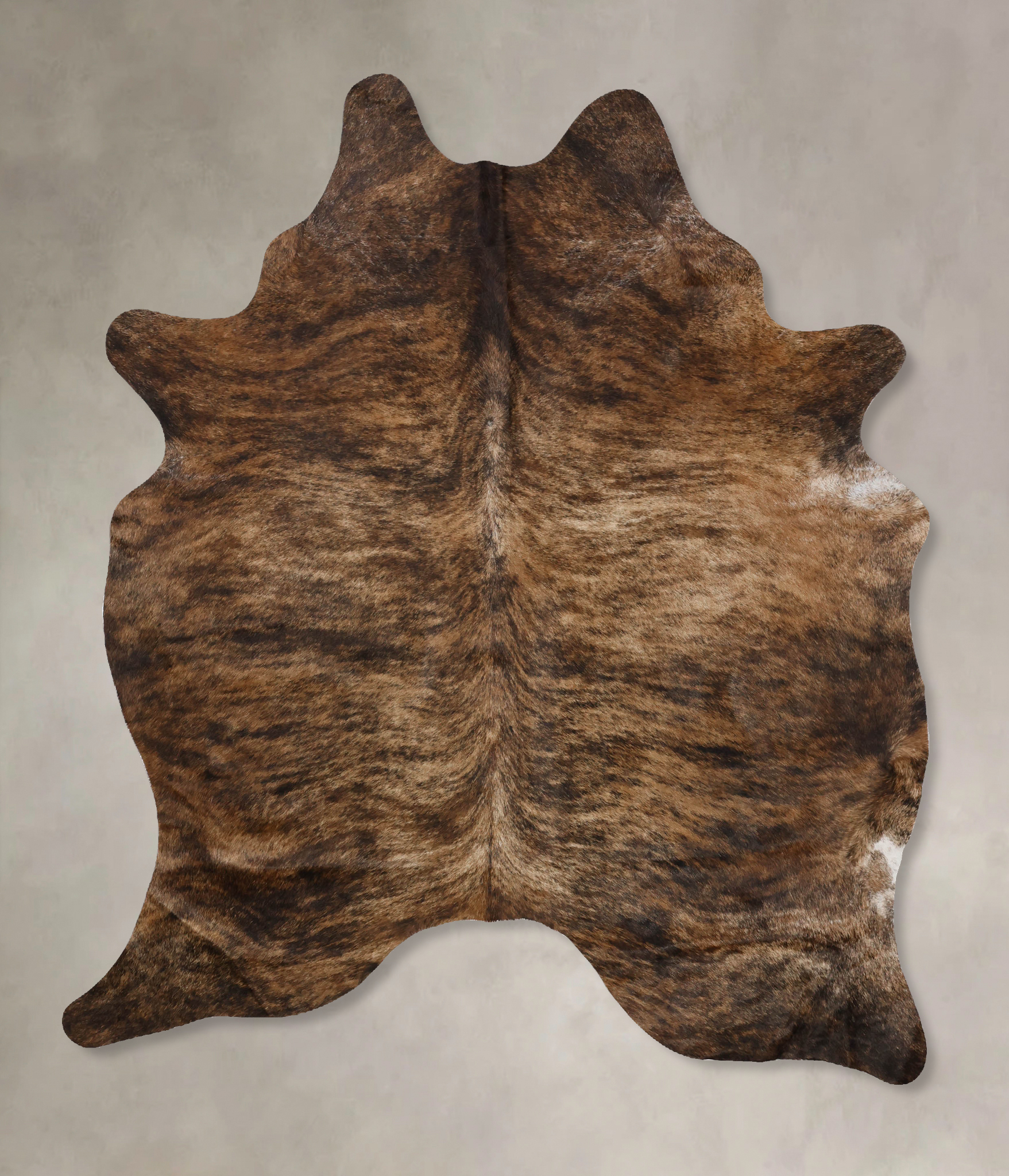 Dark Brindle Cowhide Rug #B10305