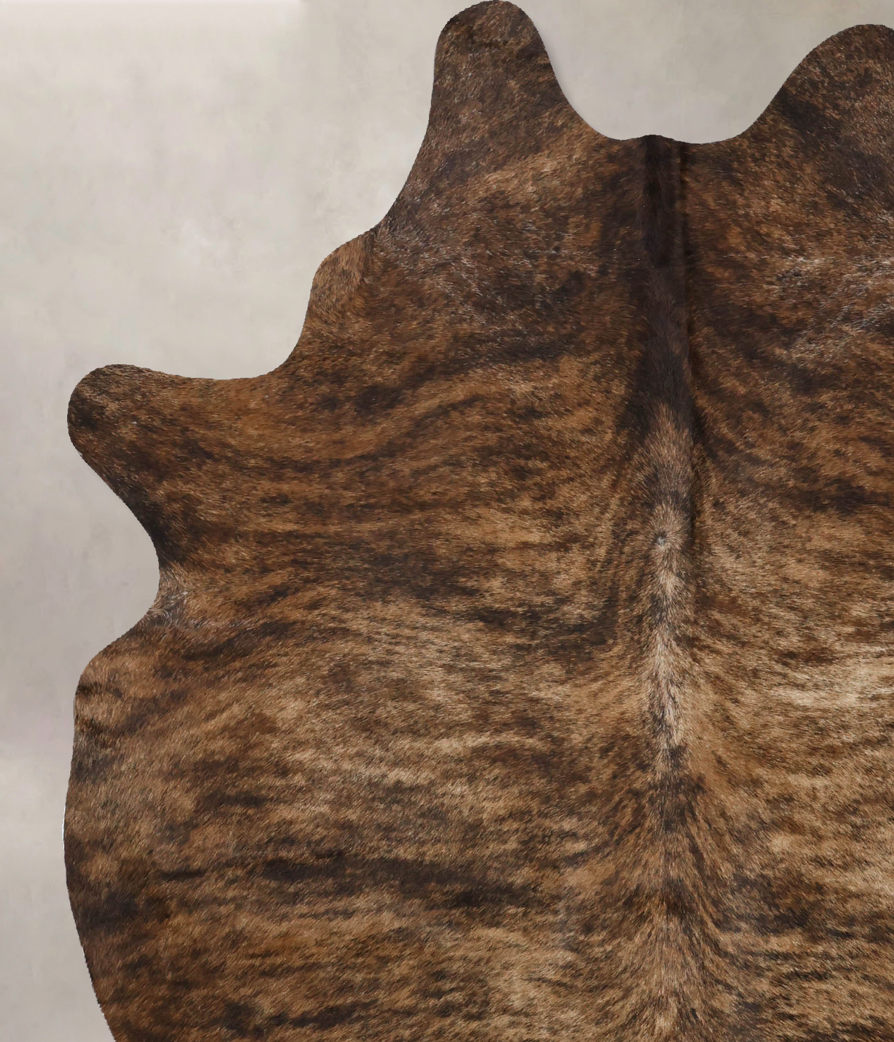 Dark Brindle Cowhide Rug #B10305