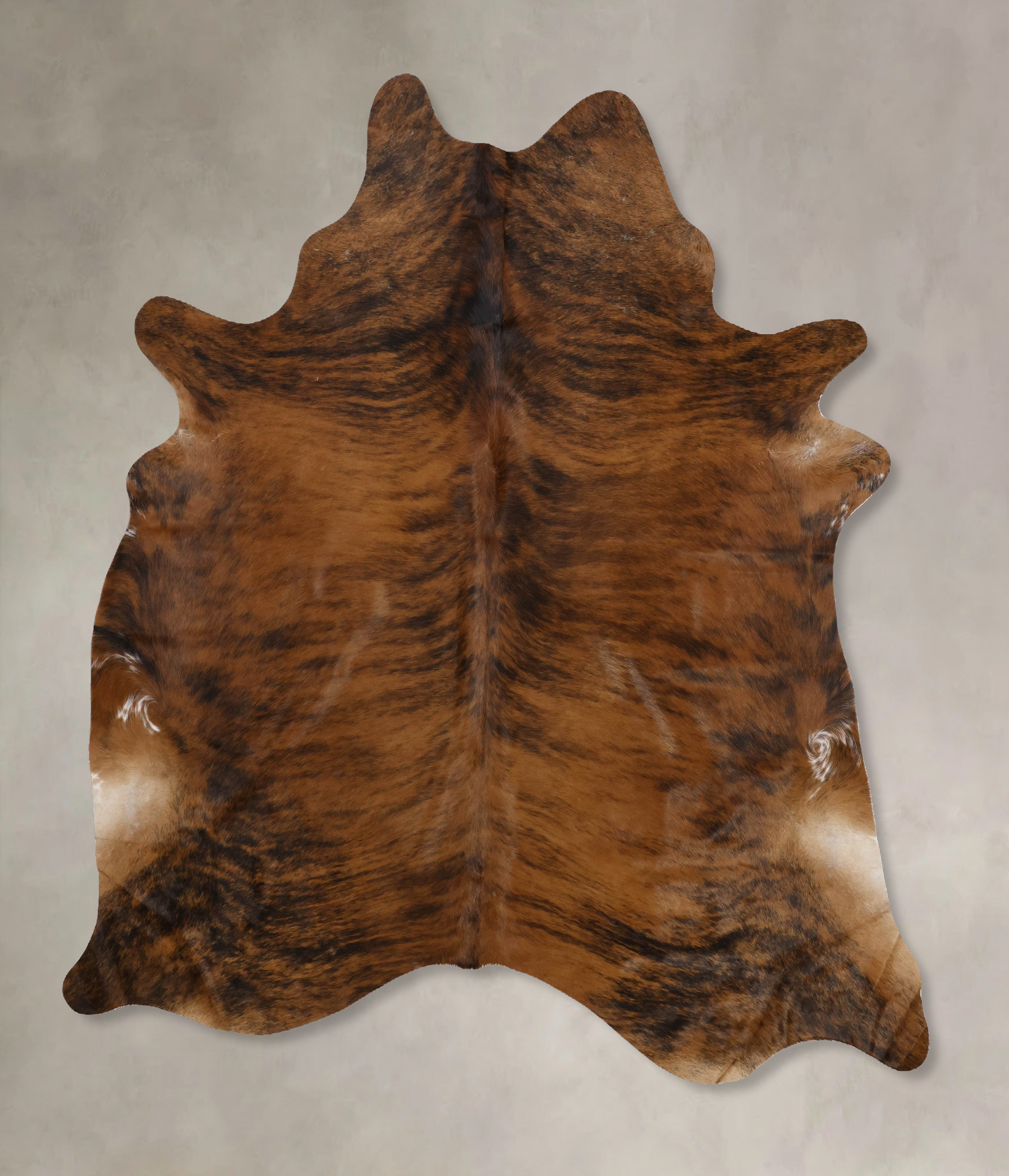 Dark Brindle Cowhide Rug #B10306