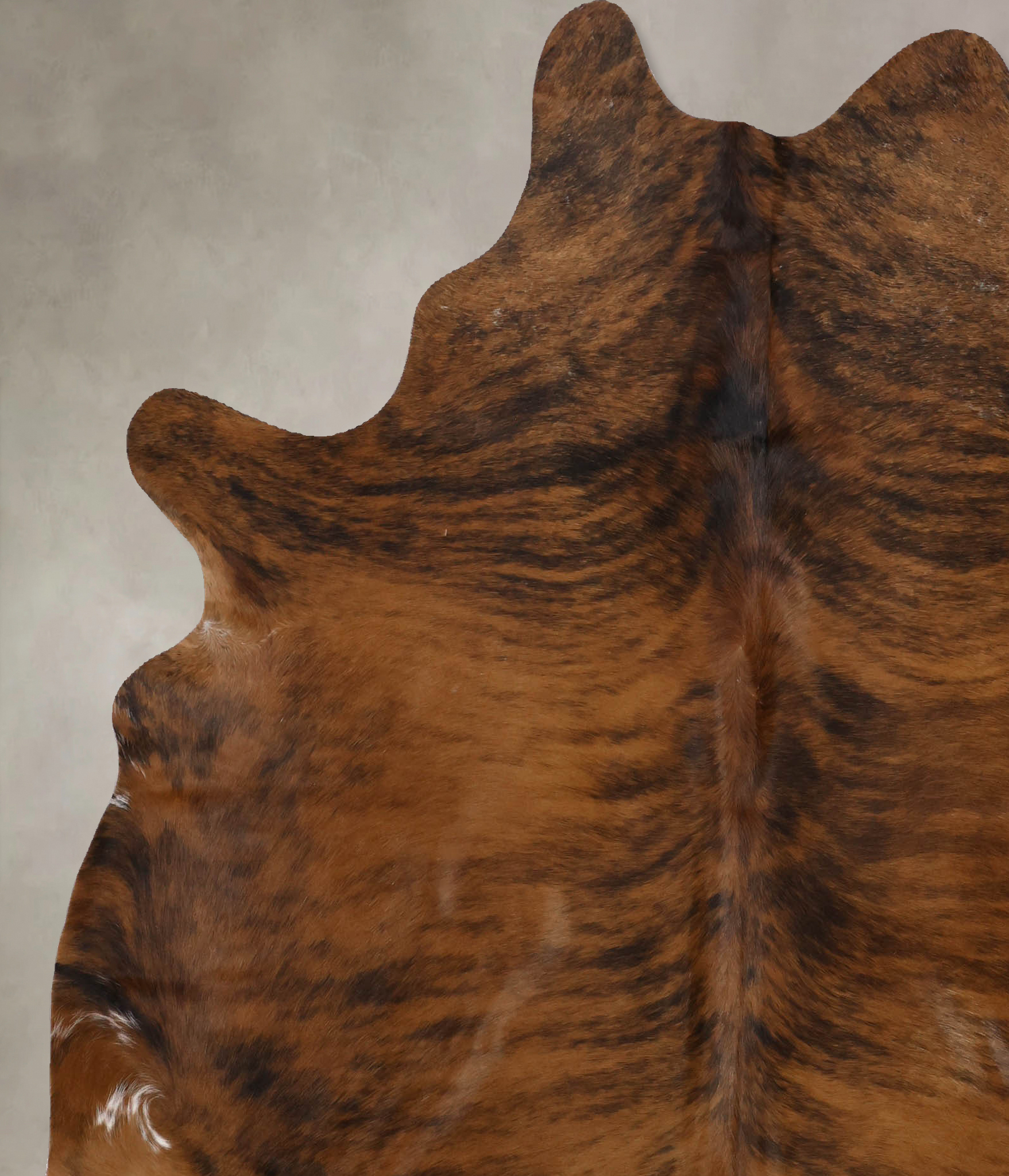 Dark Brindle Cowhide Rug #B10306