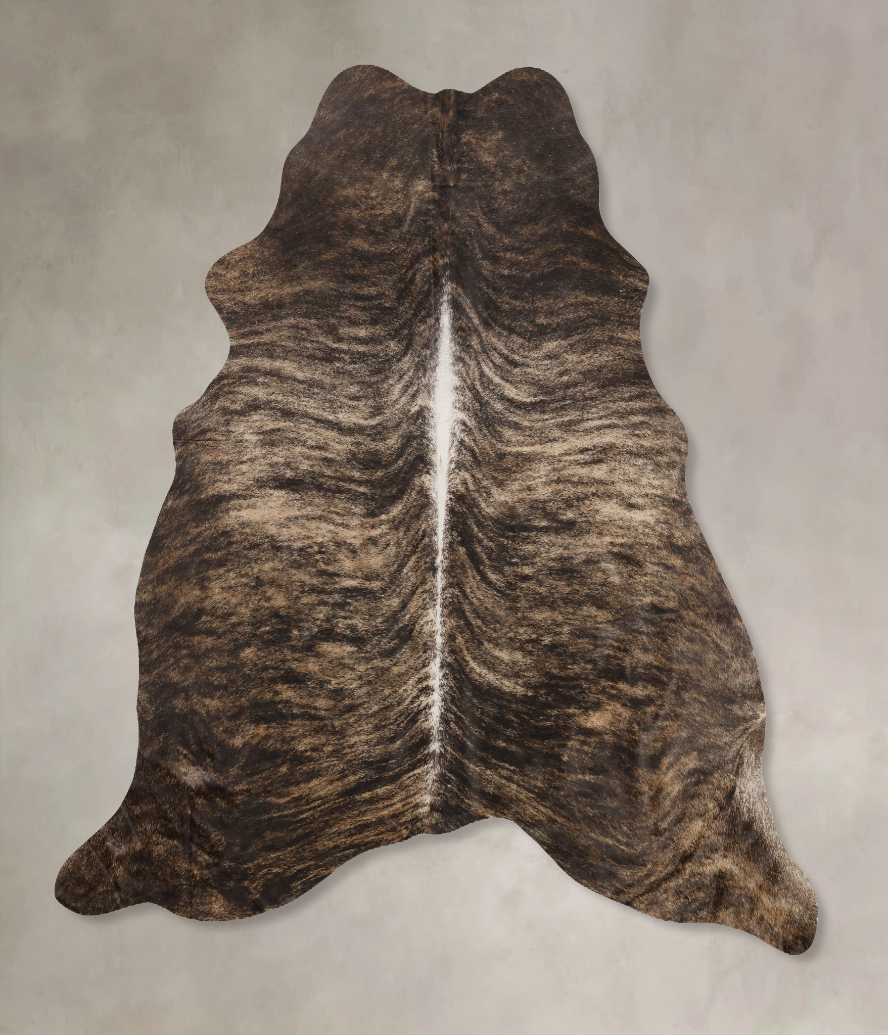 Dark Brindle Cowhide Rug #B10307