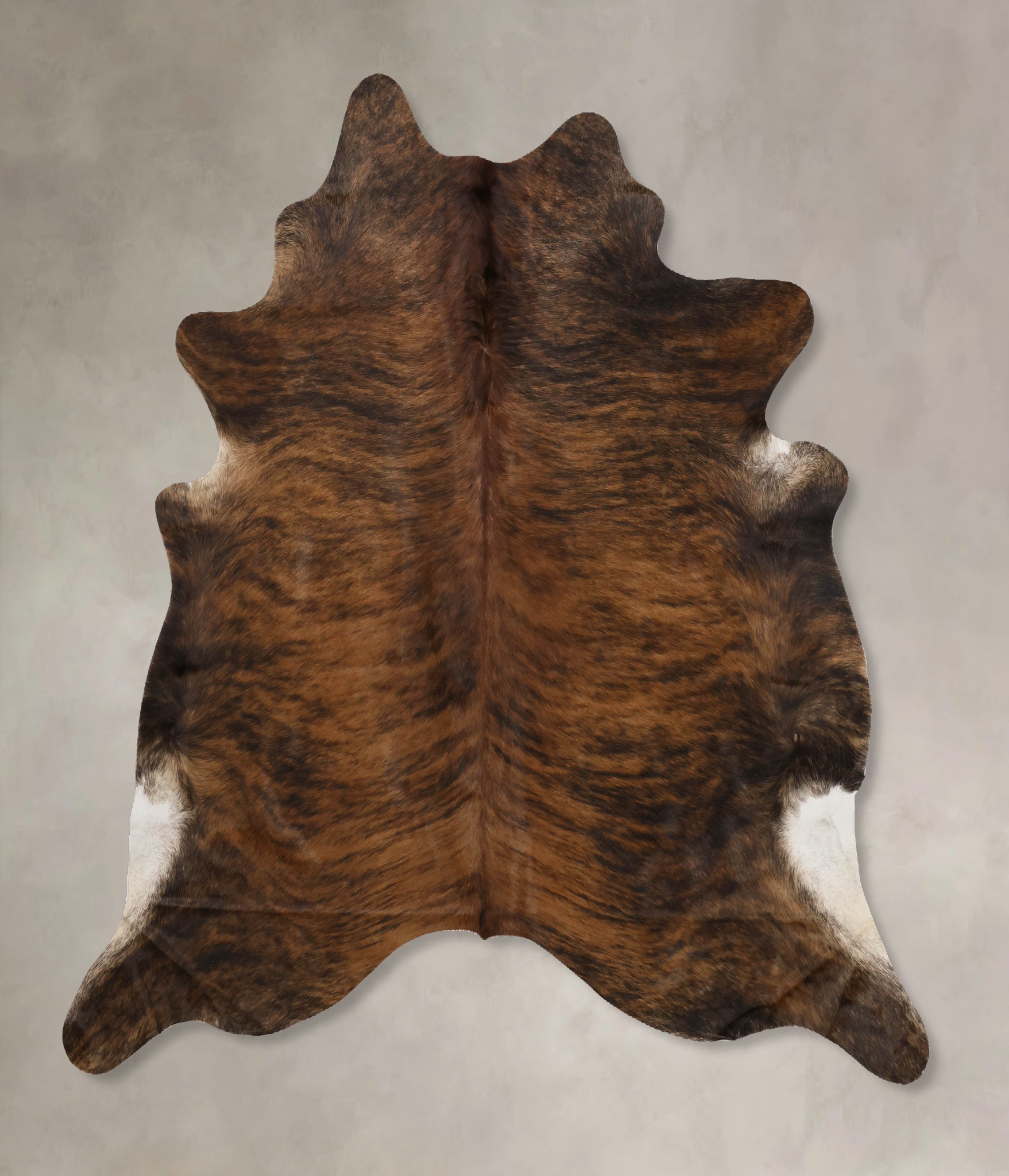 Dark Brindle Cowhide Rug #B10308