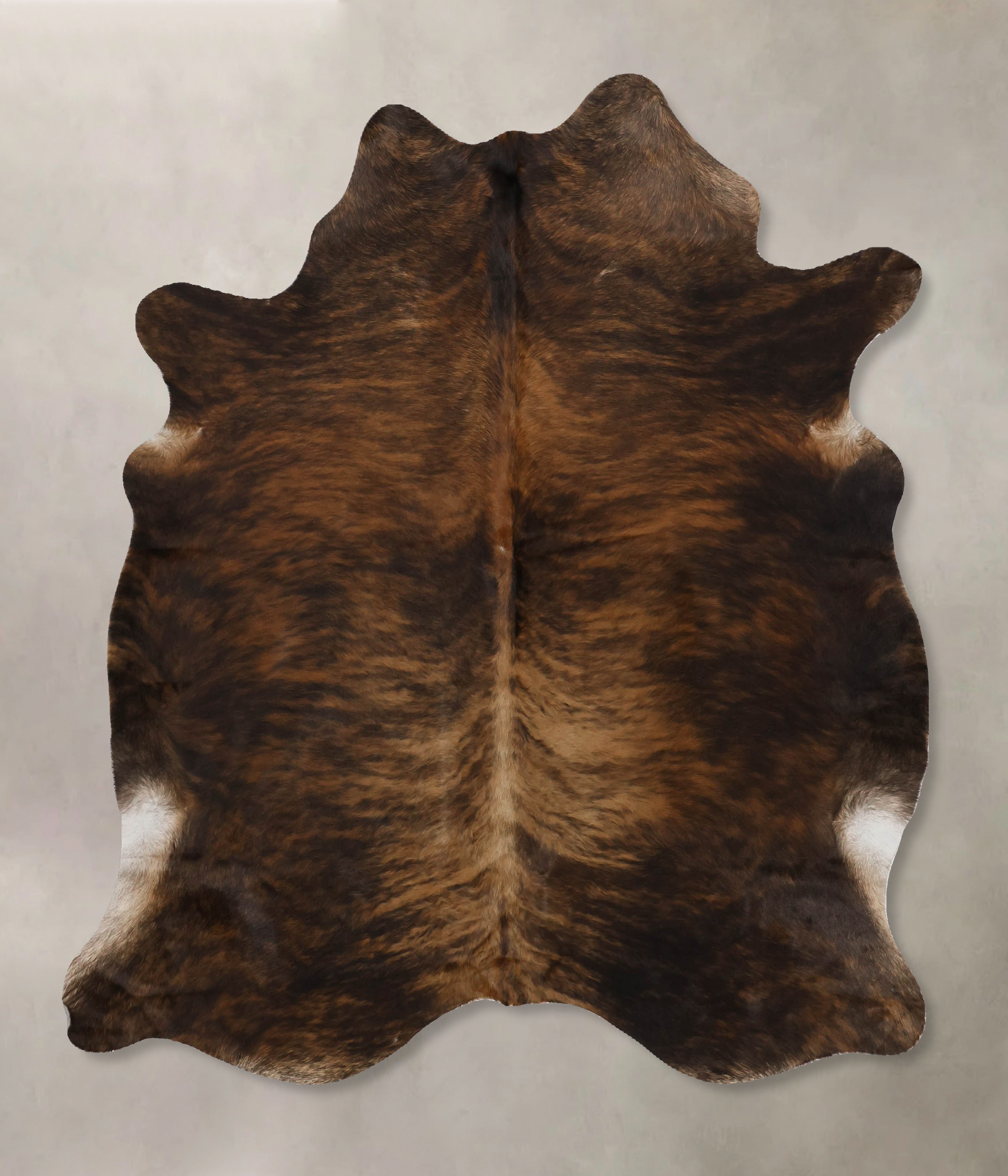 Dark Brindle Cowhide Rug #B10314