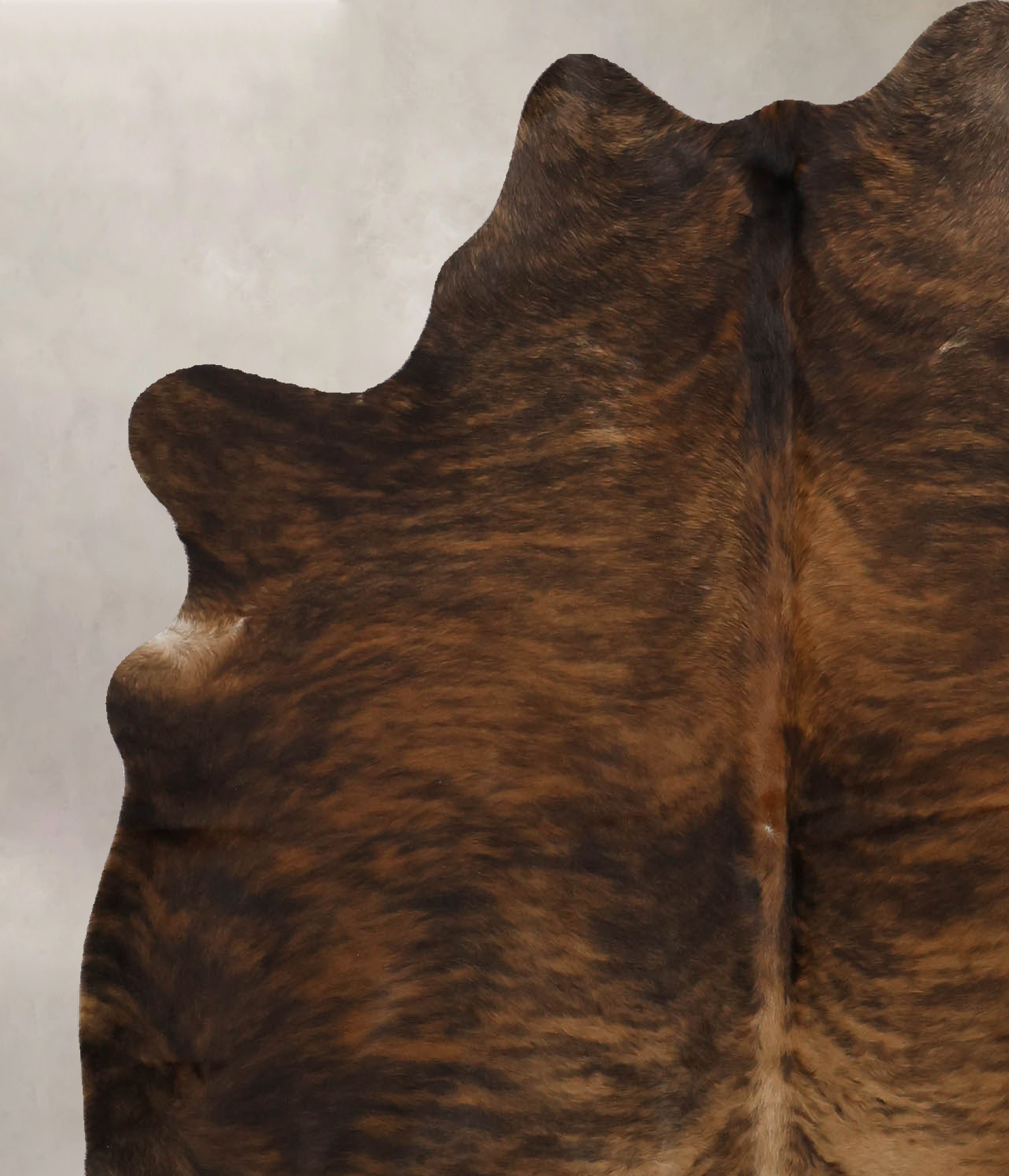 Dark Brindle Cowhide Rug #B10314