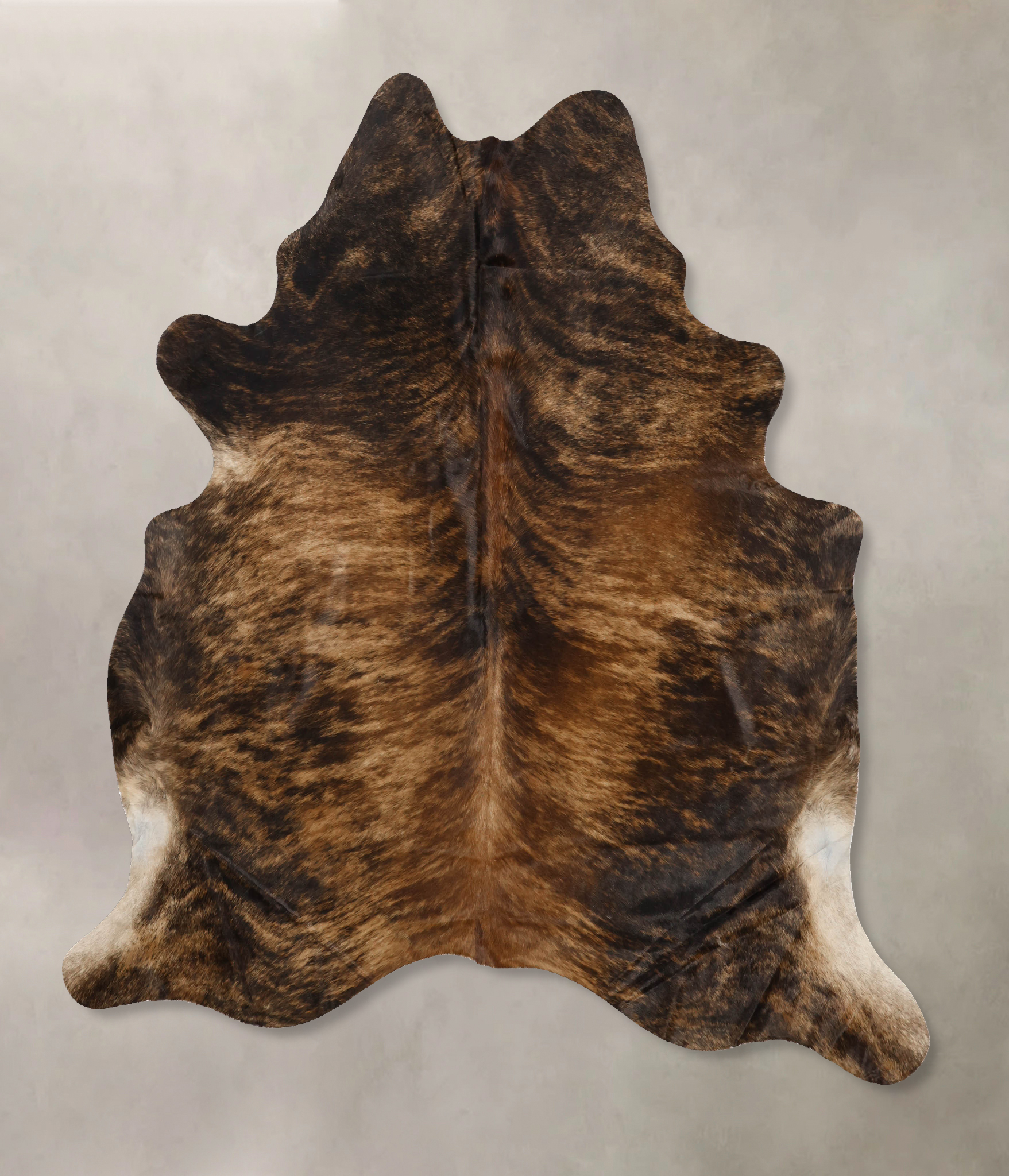 Dark Brindle Cowhide Rug #B10322