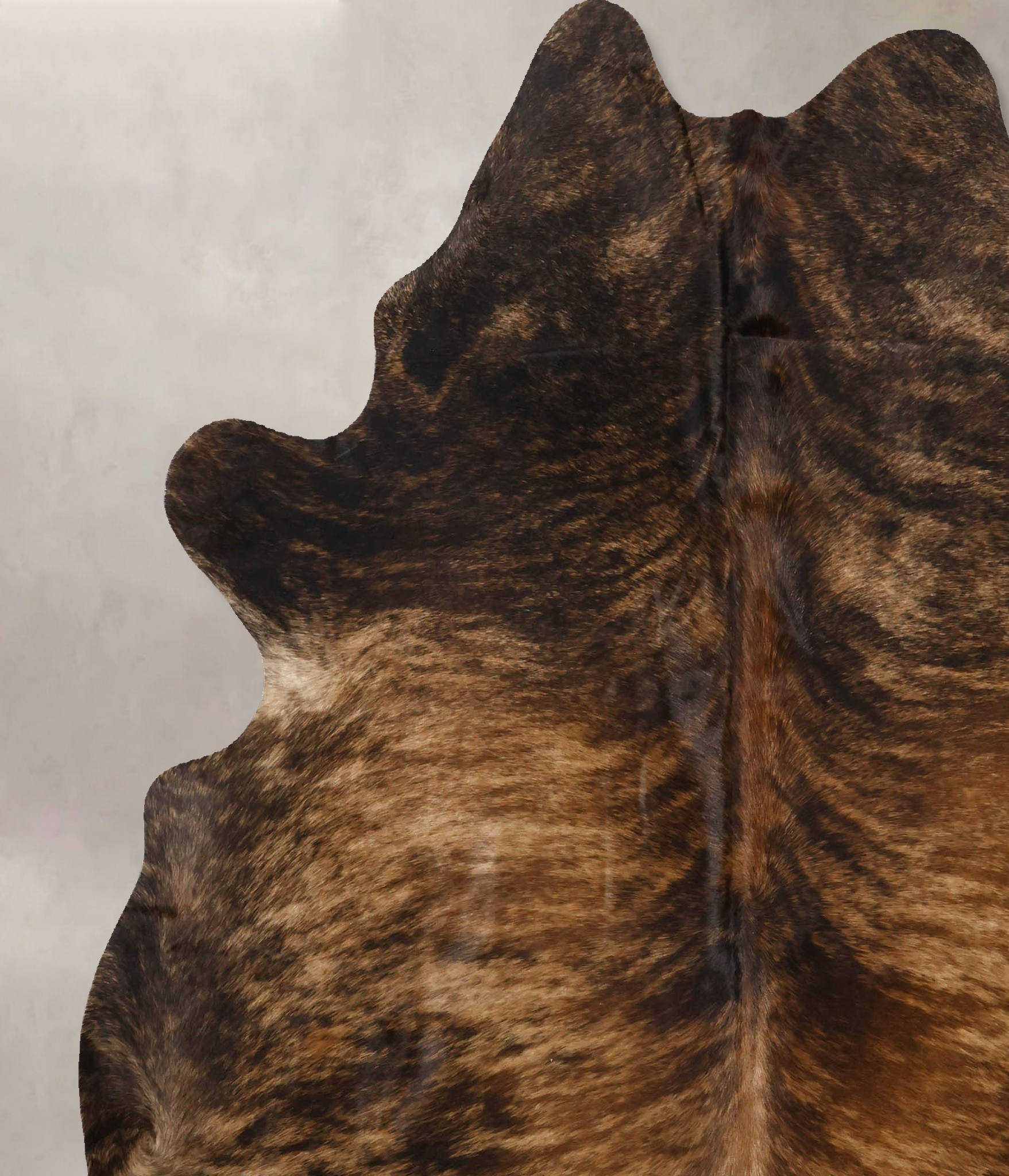 Dark Brindle Cowhide Rug #B10322