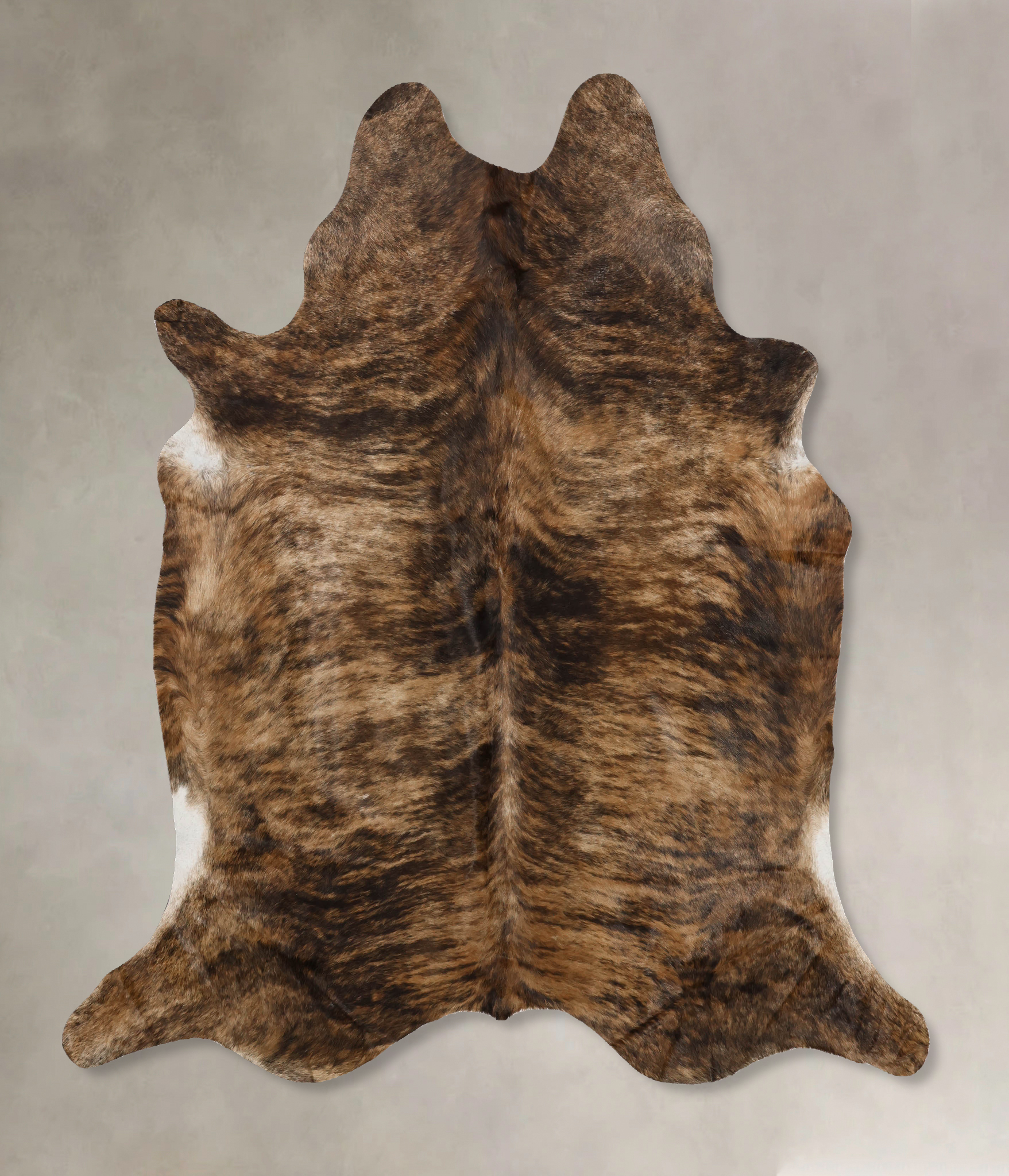 Dark Brindle Cowhide Rug #B10323