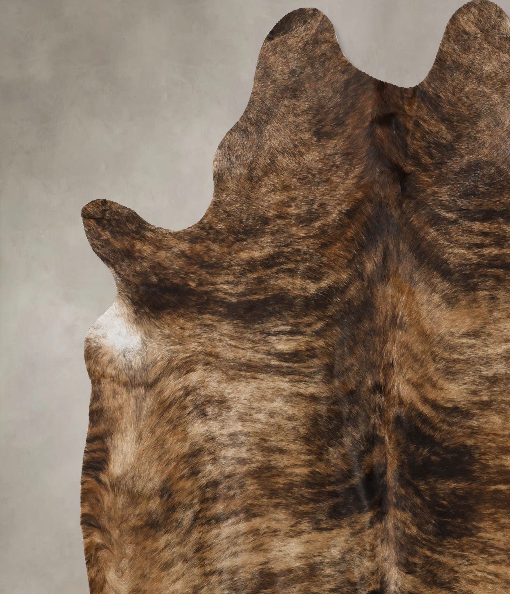 Dark Brindle Cowhide Rug #B10323