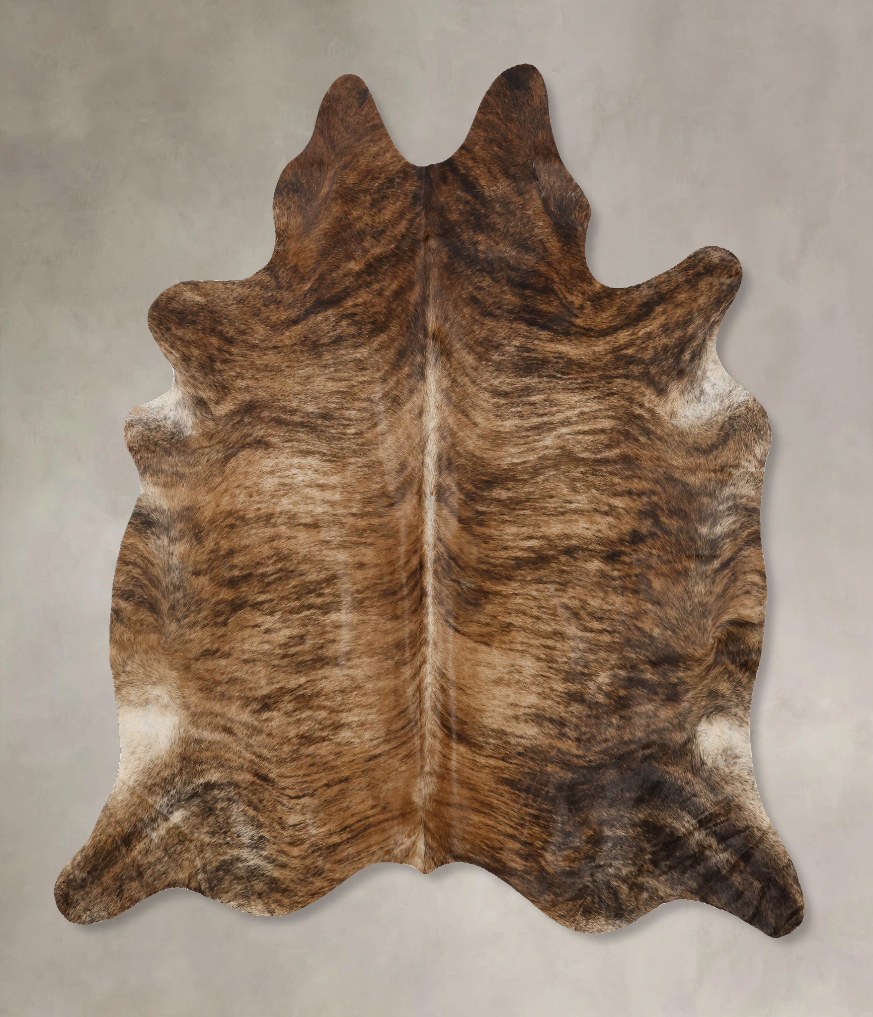 Dark Brindle Cowhide Rug #B10324