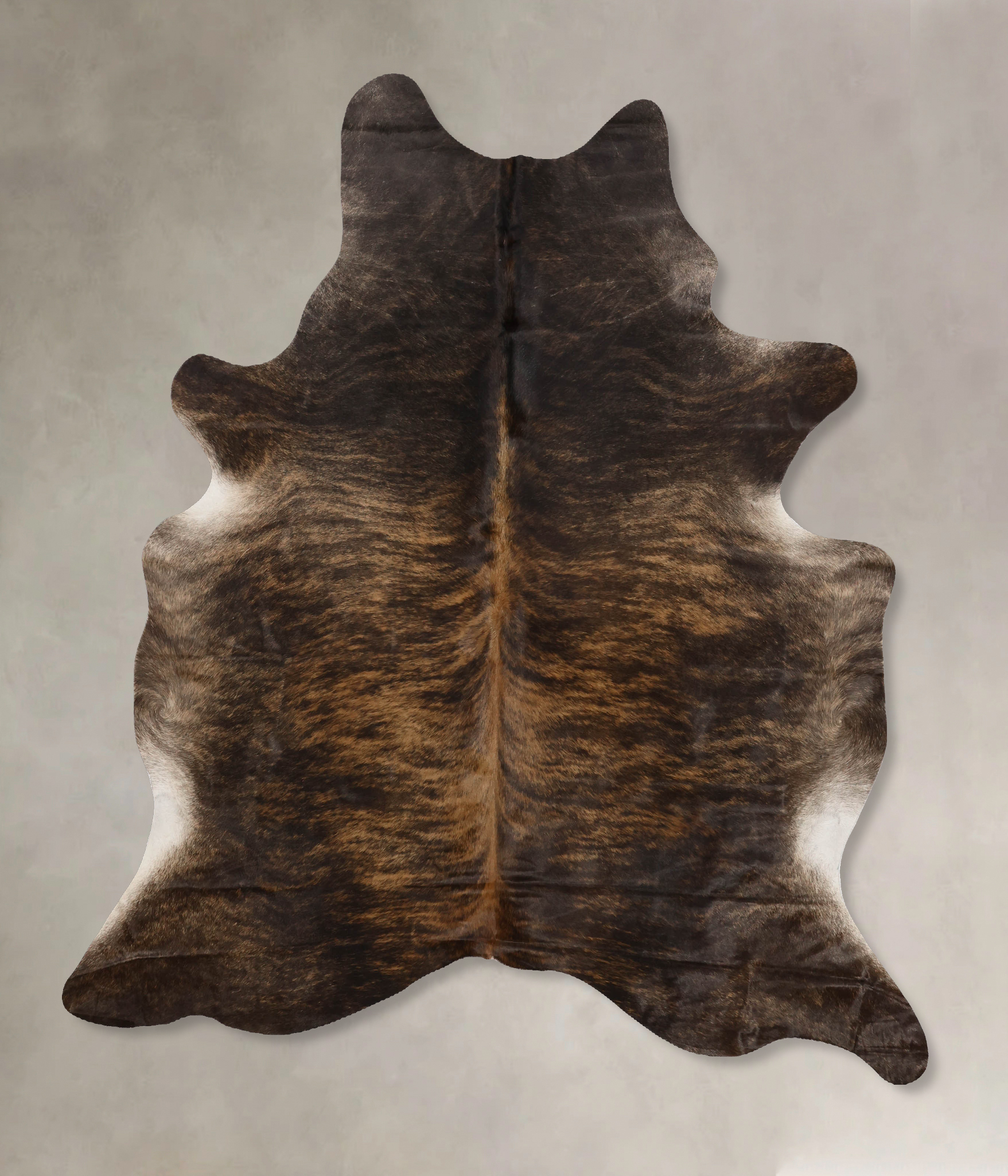 Dark Brindle Cowhide Rug #B10325