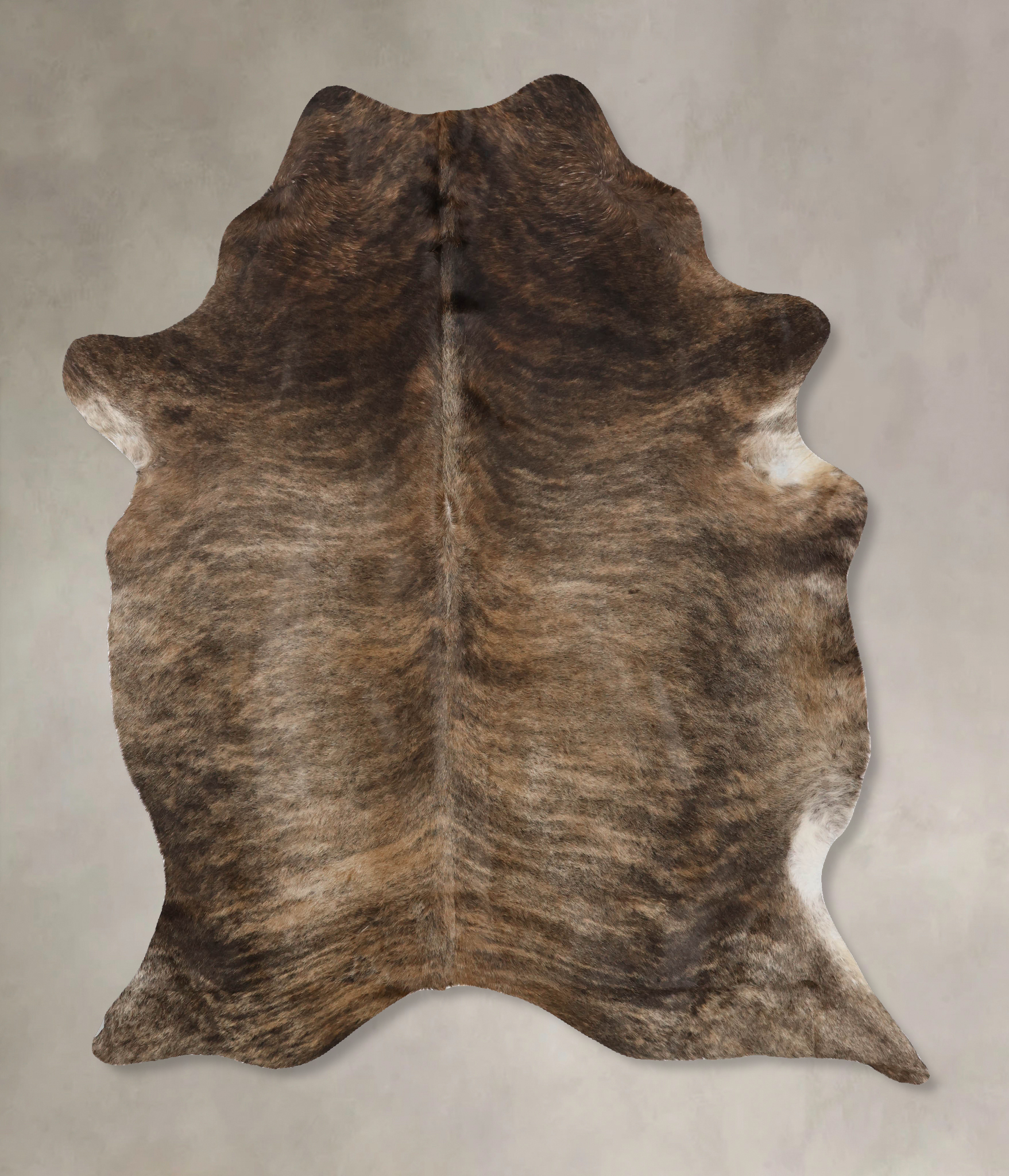 Dark Brindle Cowhide Rug #B10328